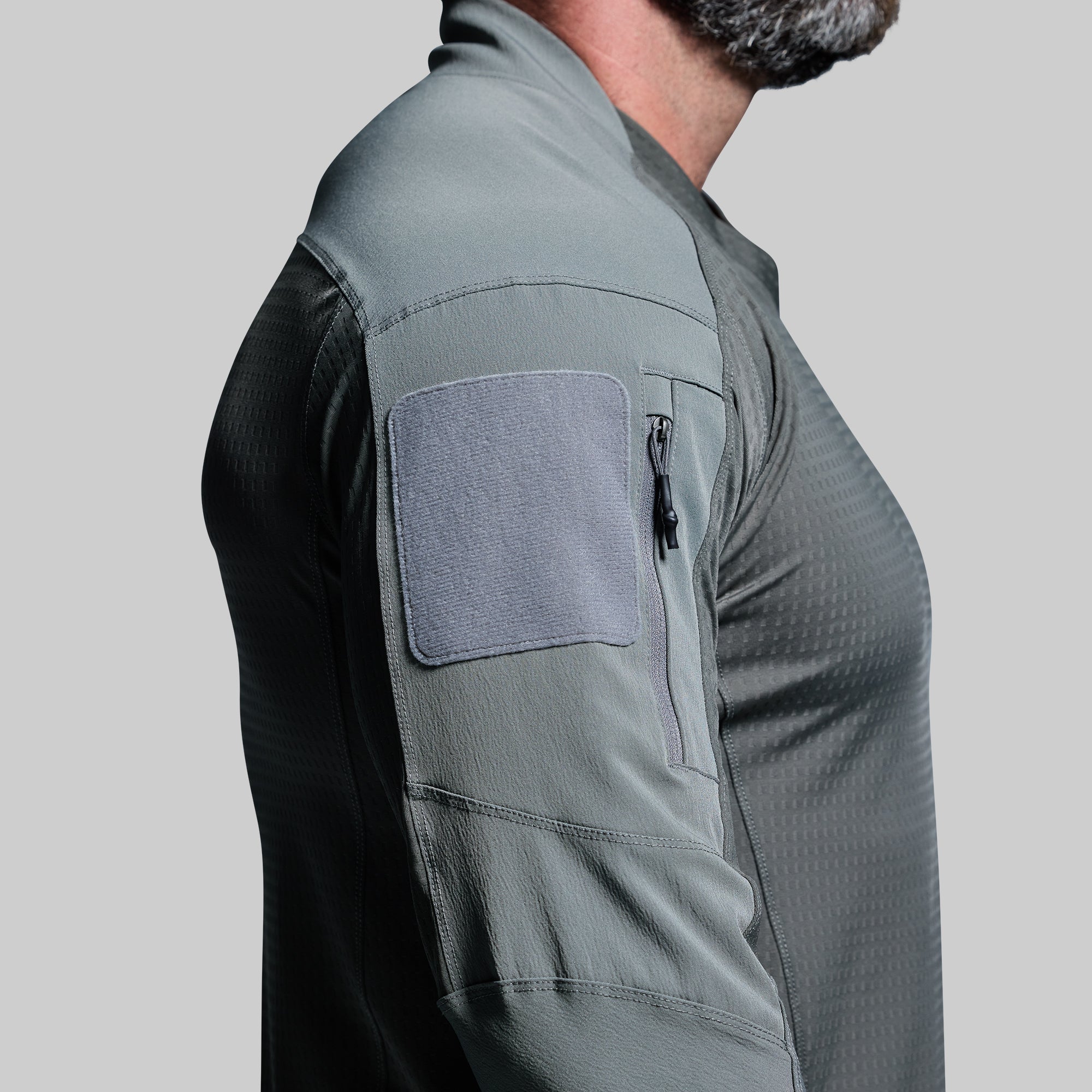 Long Sleeve Op Top Pro (Wolf Grey) - Image 3