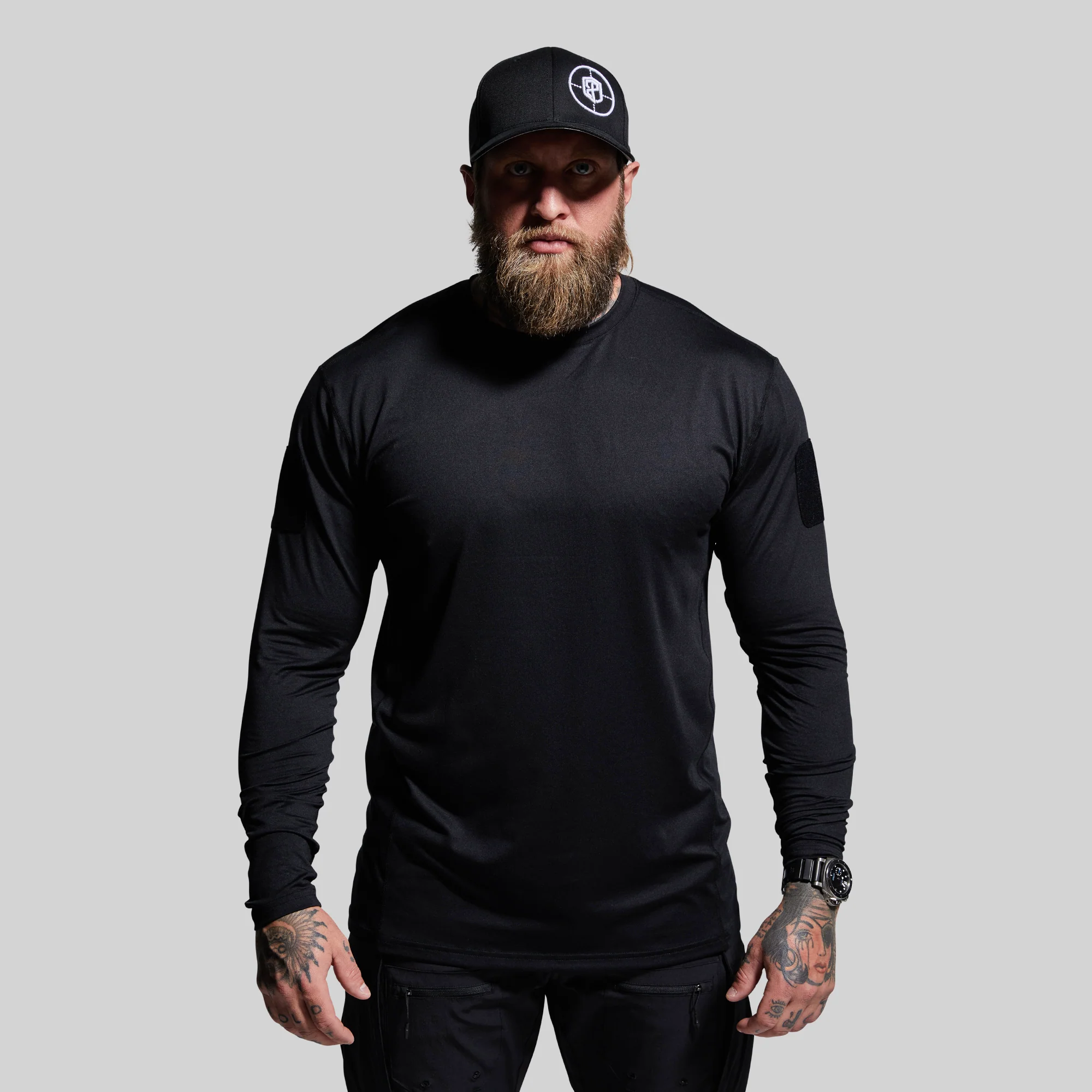 Long Sleeve Range Shirt (Black) - Image 7