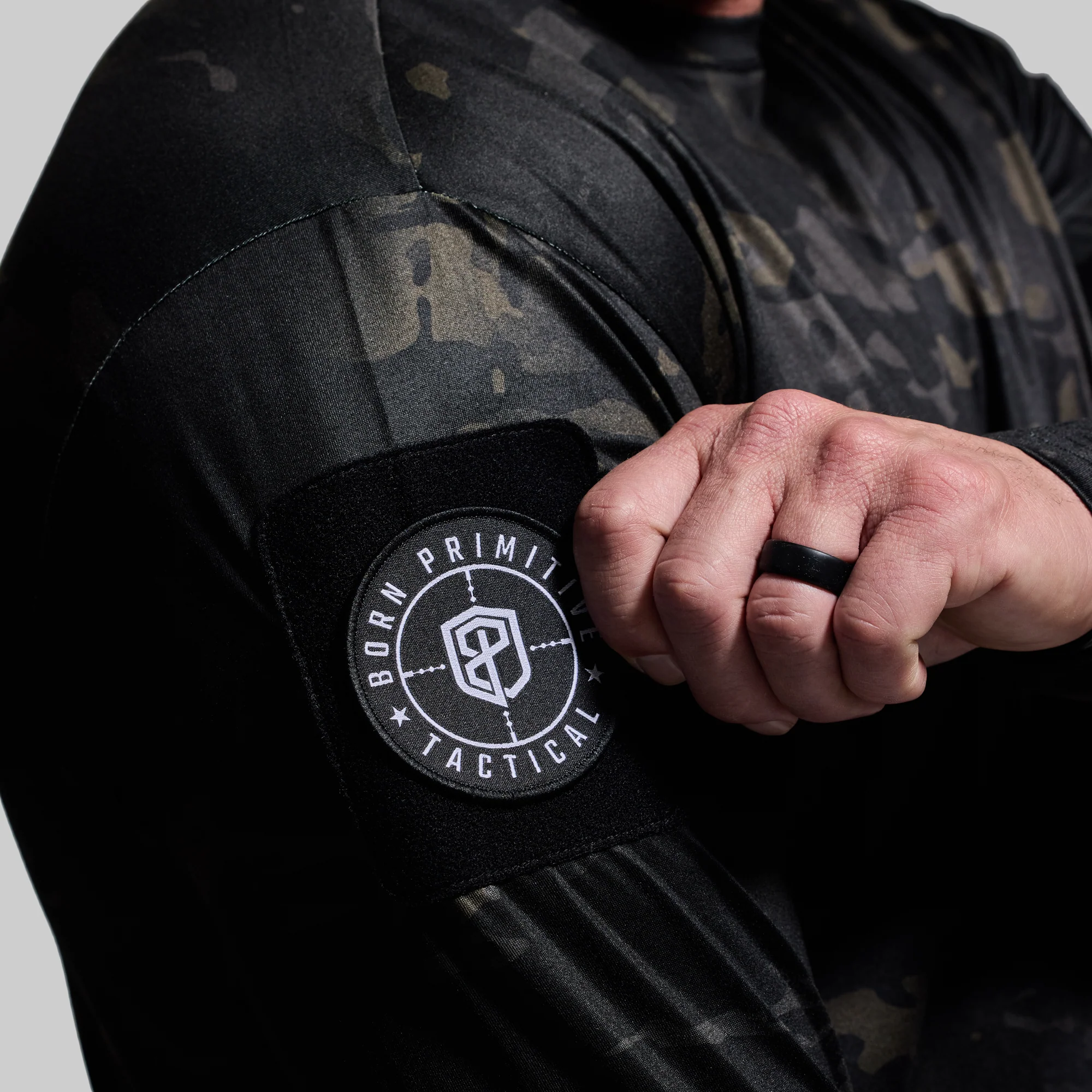 Long Sleeve Range Shirt (Black Multicam) - Image 2