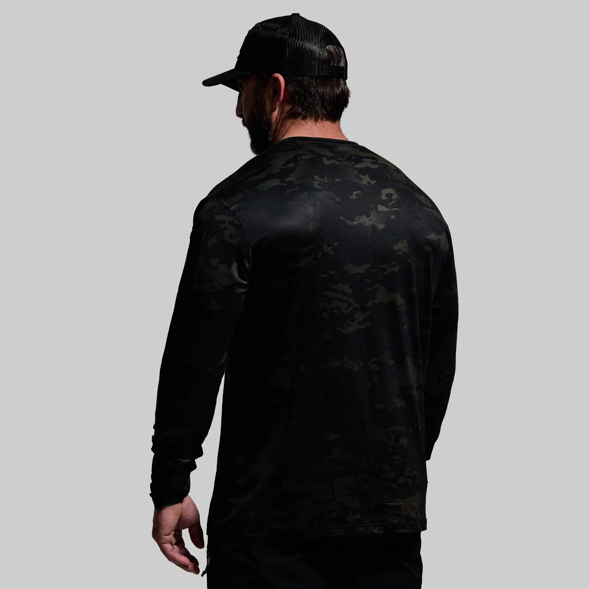 Long Sleeve Range Shirt (Black Multicam) - Image 3