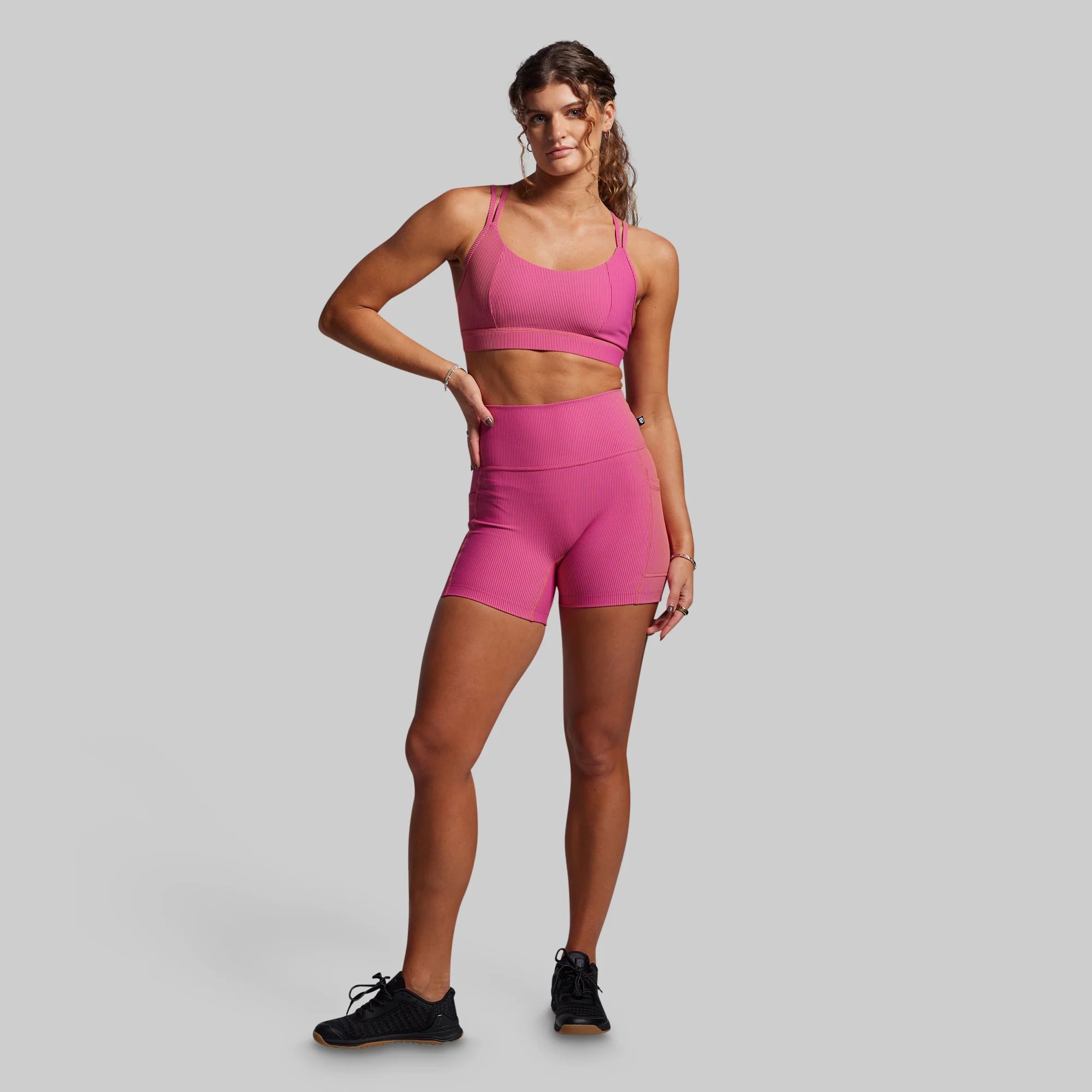 Lotus Sports Bra (Fuchsia Prism) - Image 5