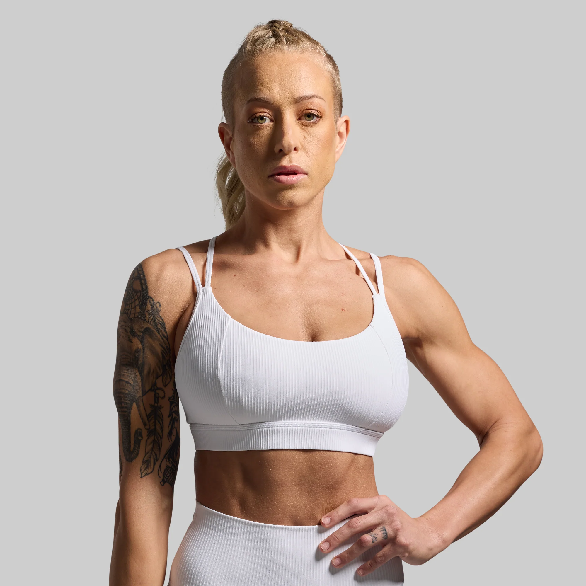 Lotus Sports Bra (White) - Image 2