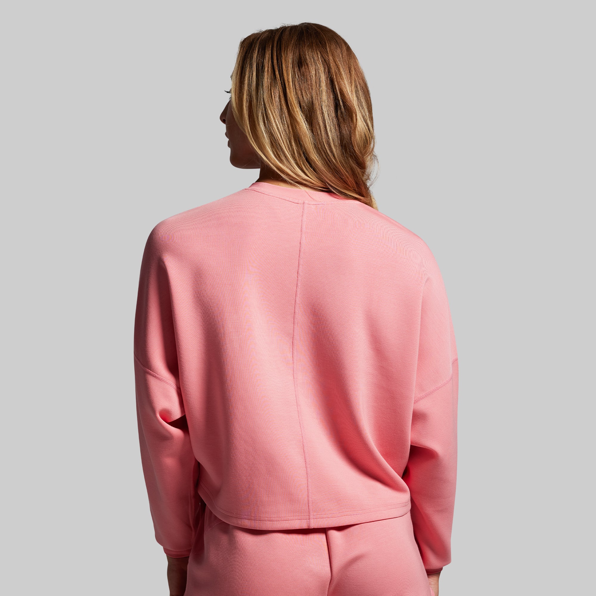 Lounge Lux Cropped Pullover (Faded Rose) - Image 2