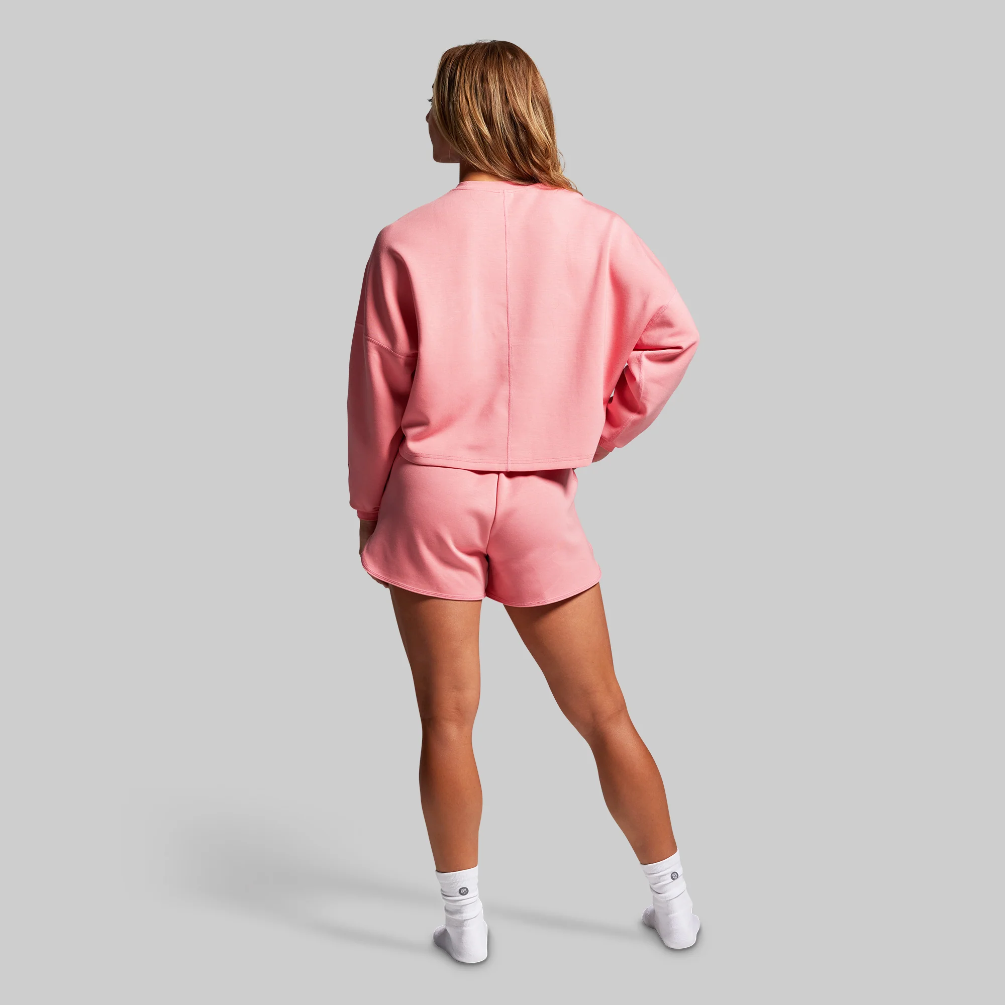 Lounge Lux Cropped Pullover (Faded Rose) - Image 6