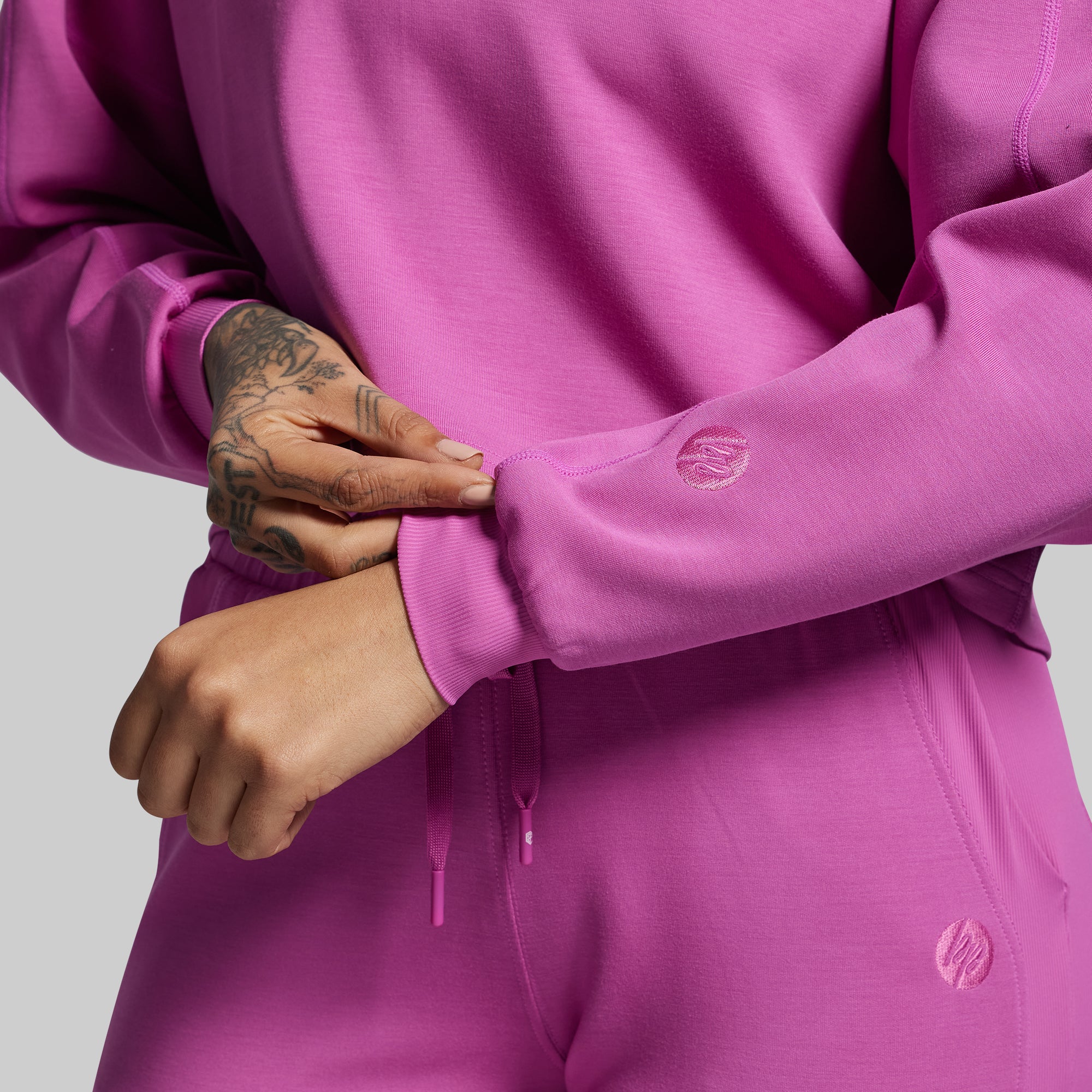 Lounge Lux Cropped Pullover (Viola) - Image 4