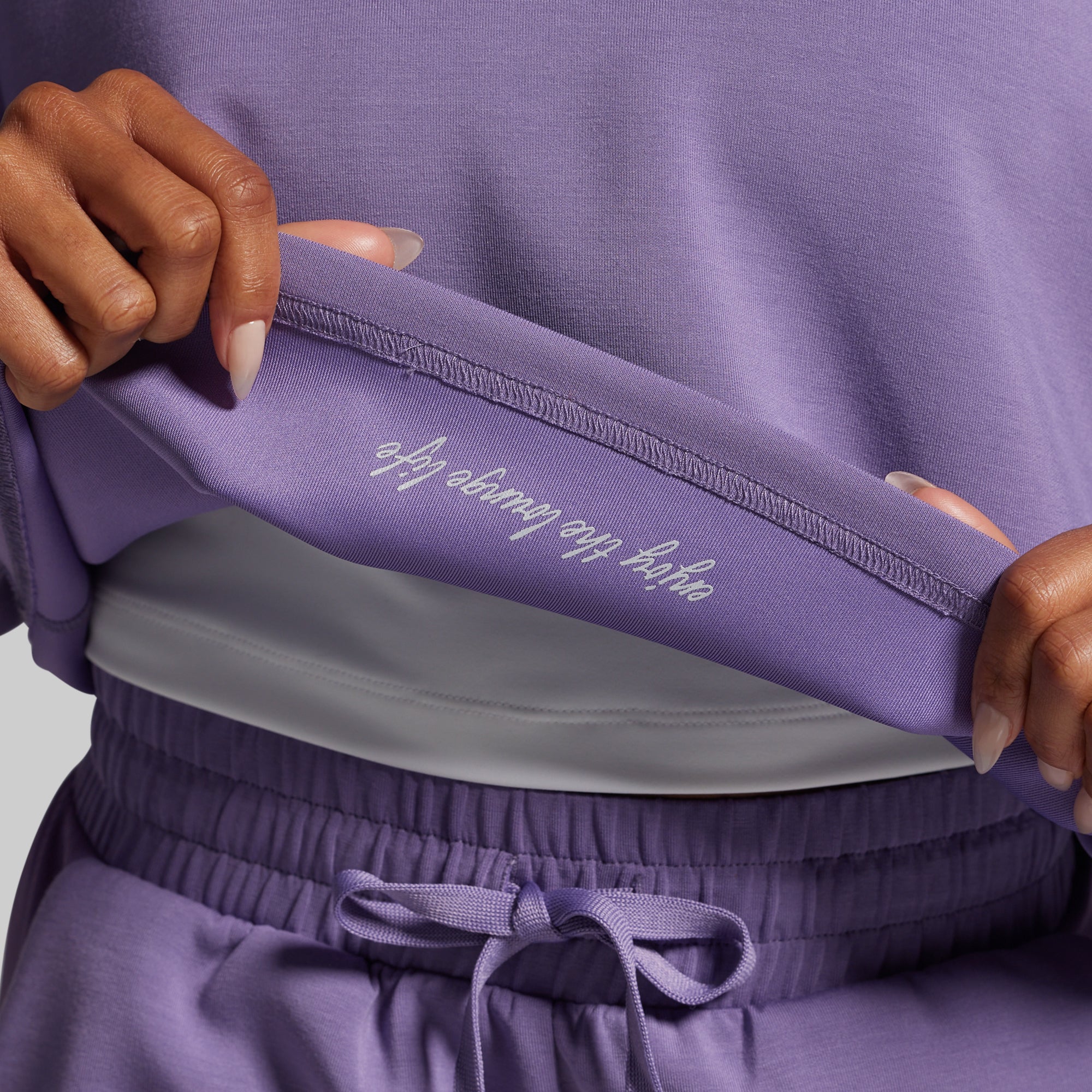 Lounge Lux Short Set (Soft Grape) - Image 4