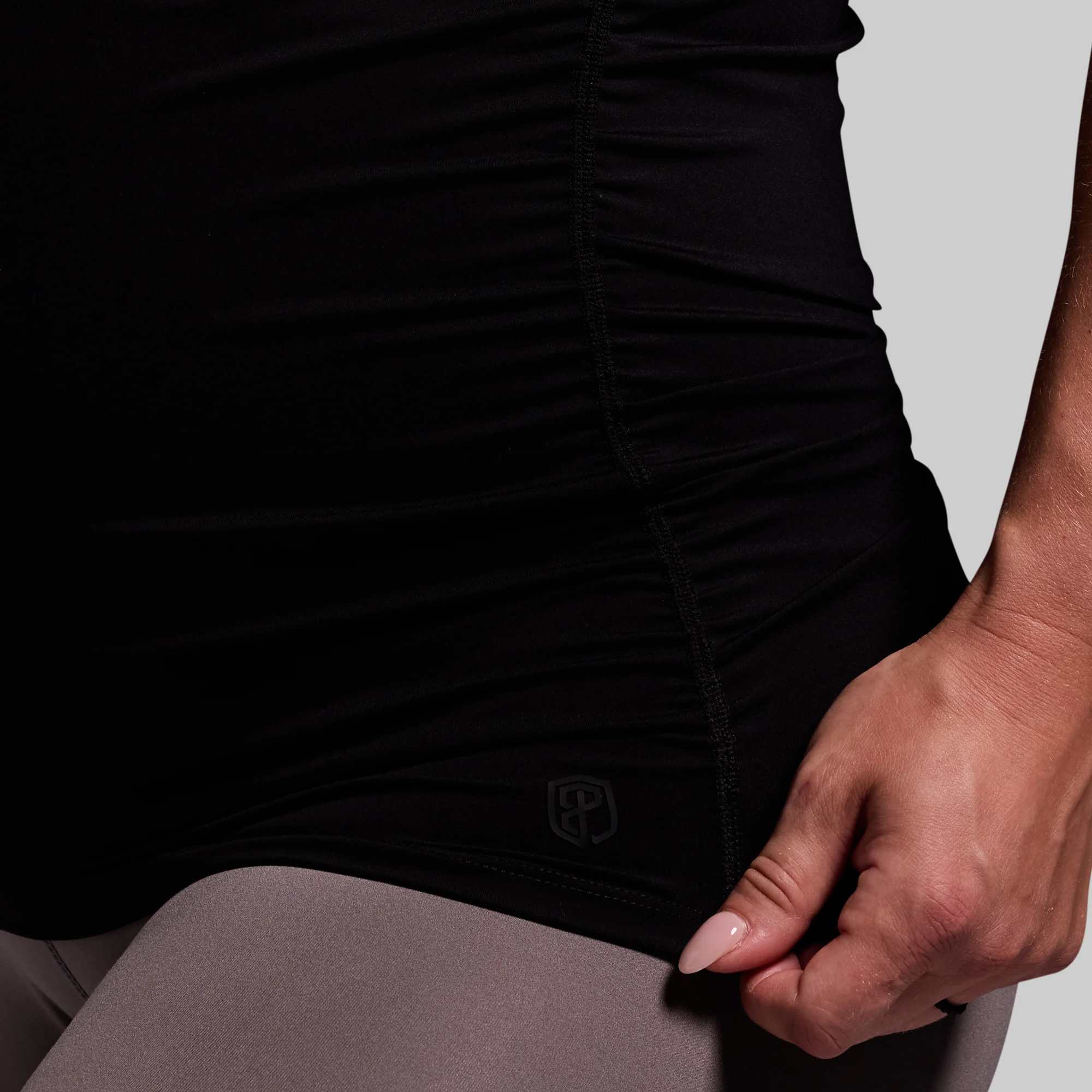 Maternity Drop Shot Tank (Black) - Image 4