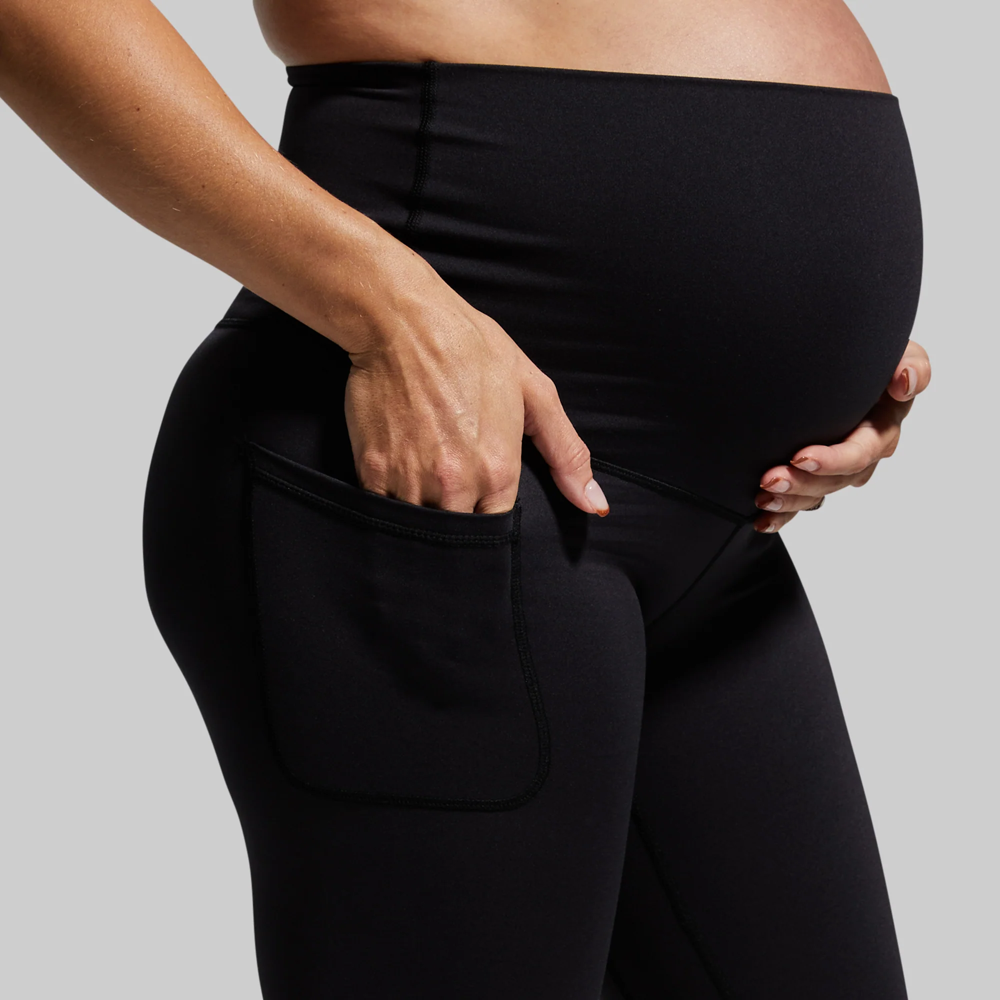 Maternity Legging w/ Pockets (Black) - Image 3