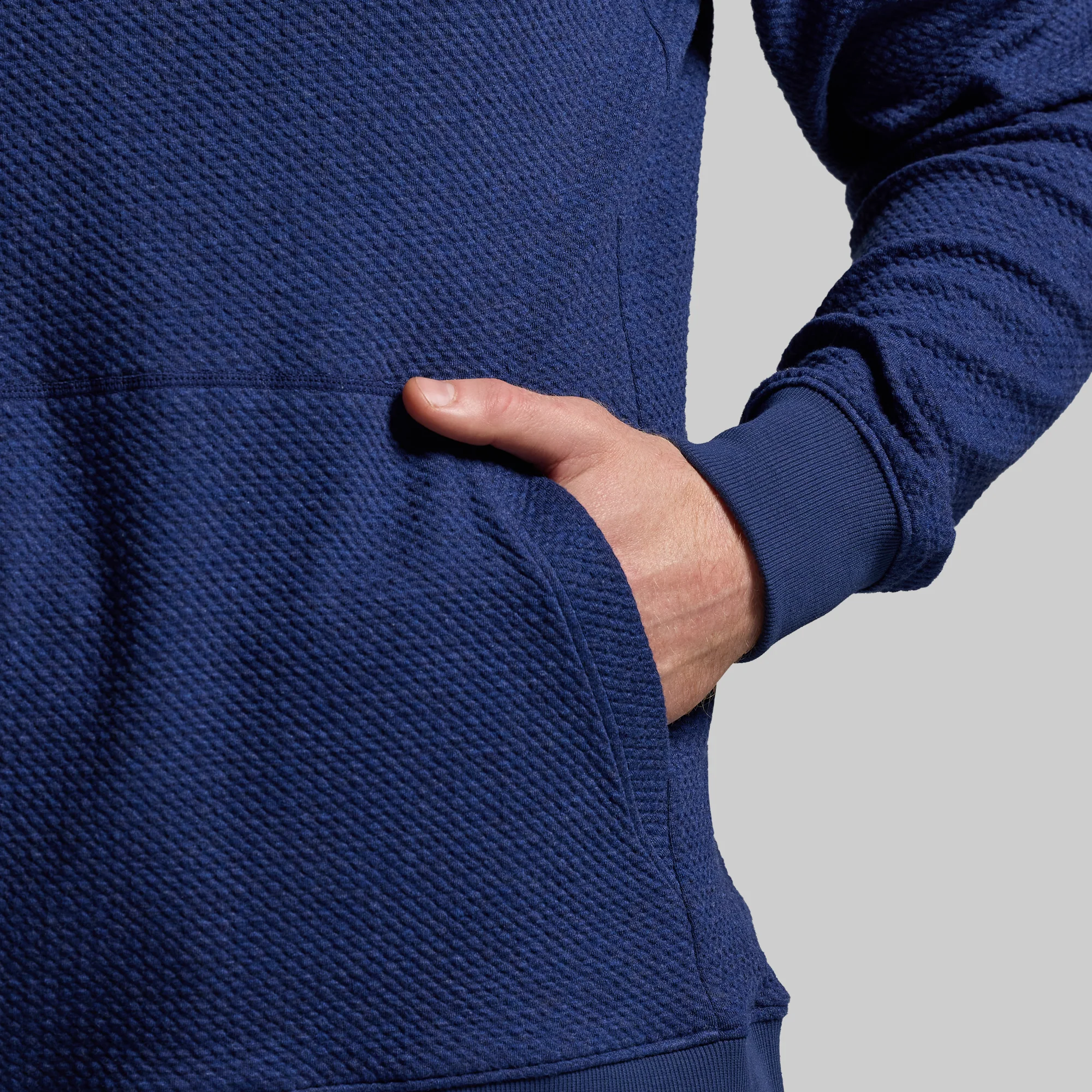 Men's Cloud Hoodie (Heather Midnight Blue) - Image 3