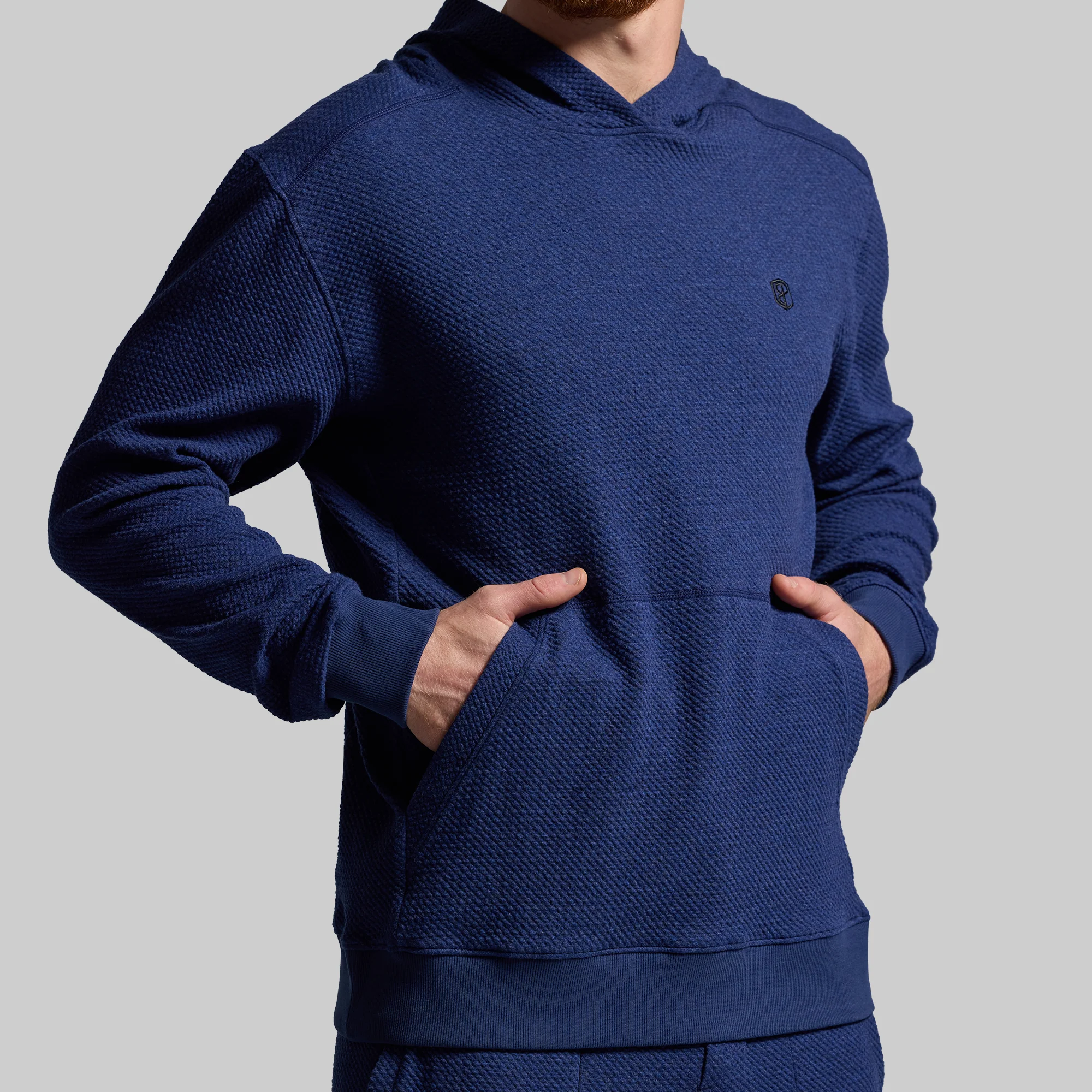 Men's Cloud Hoodie (Heather Midnight Blue) - Image 4