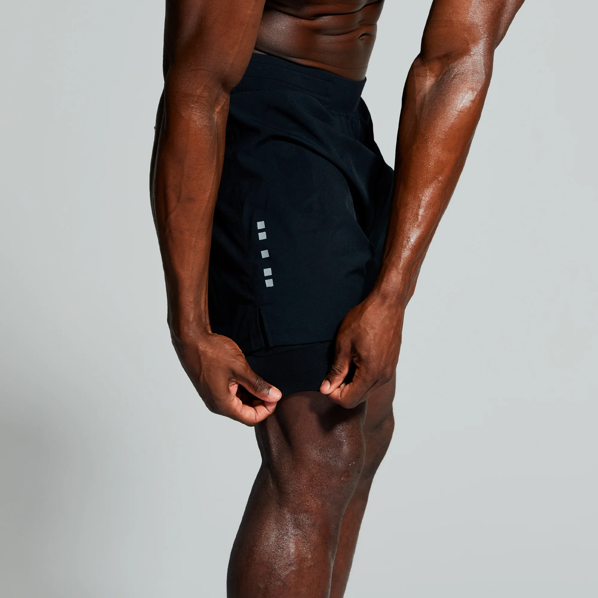 Men's Endurance Short w/ Compression (Black) - Image 3