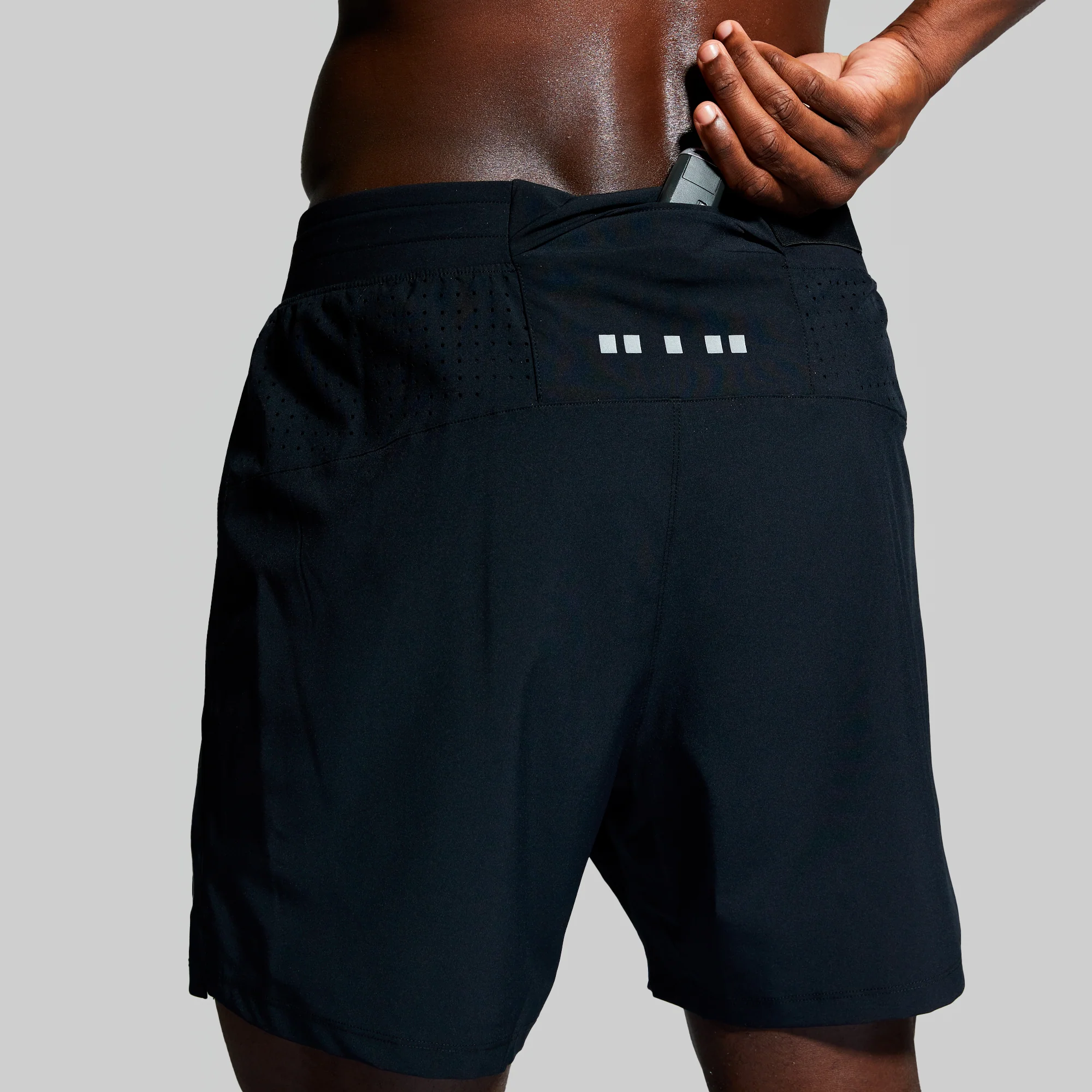 Men's Endurance Short w/ Compression (Black) - Image 4