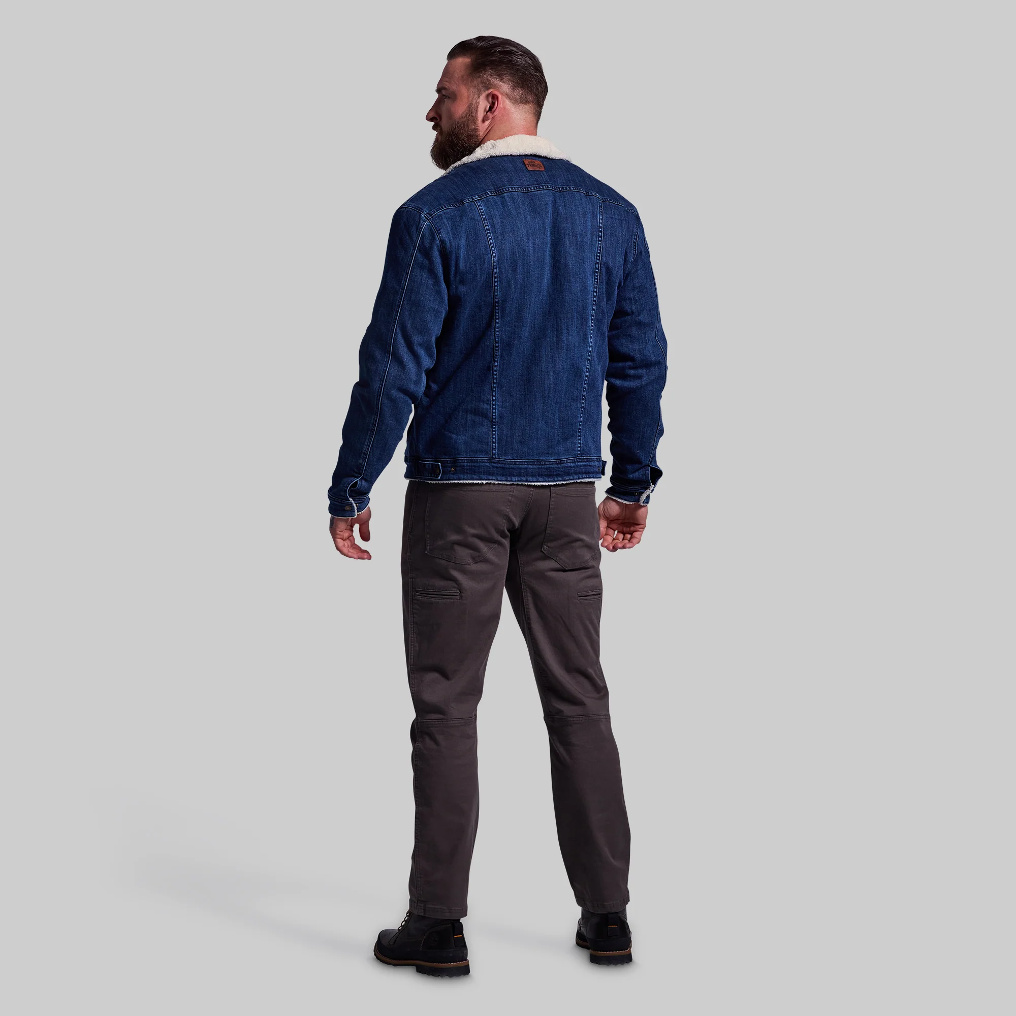 Men's FLEX Stretchy Pioneer Jacket 2.0 (Vintage Dark Wash) - Image 7