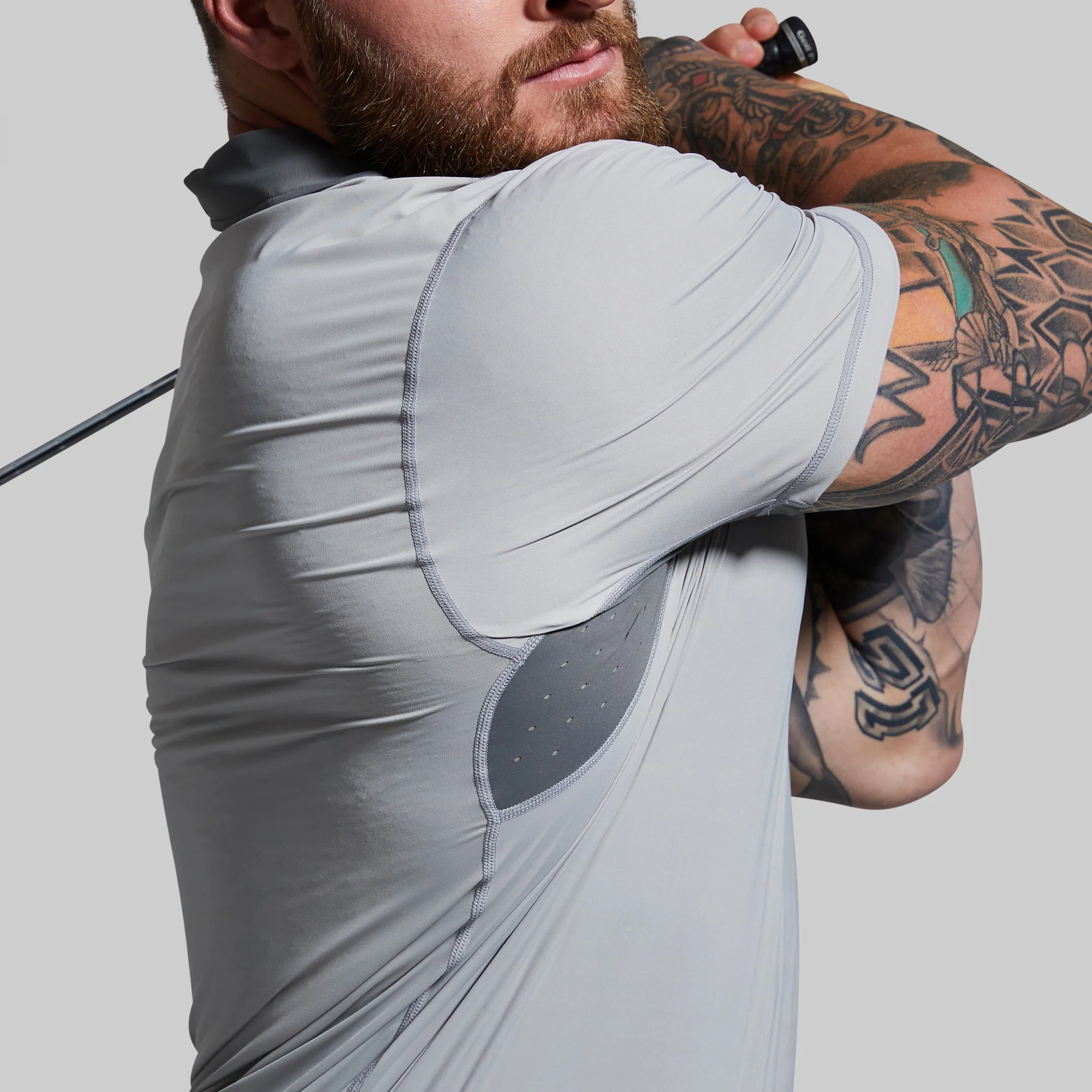 Men's Tek Polo (Paloma Grey) - Image 4