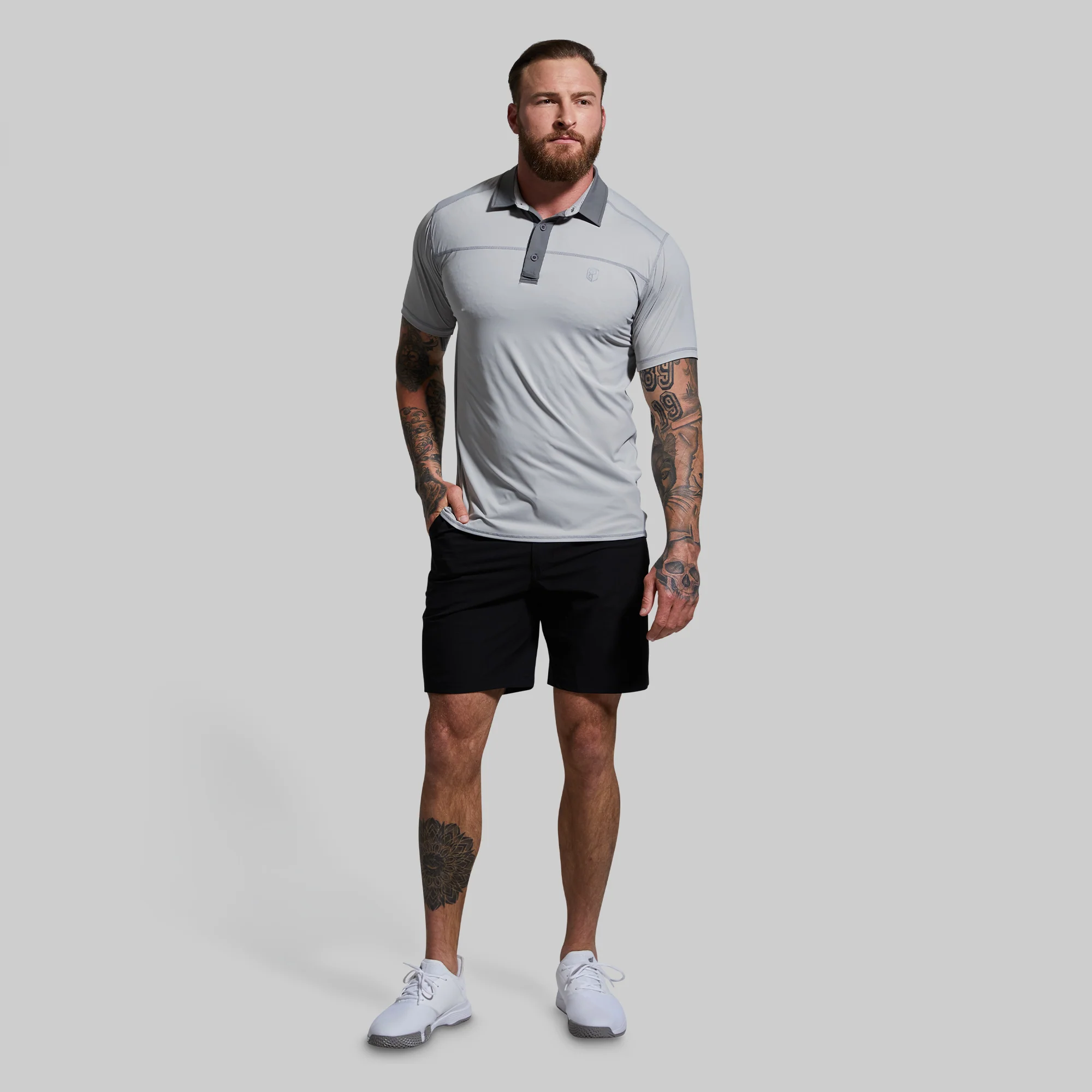 Men's Tek Polo (Paloma Grey) - Image 7