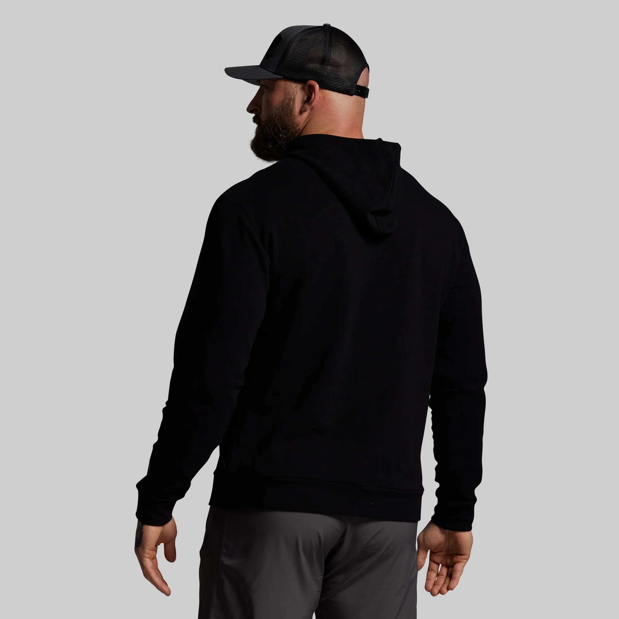 BP Flag Men's Unmatched Hoodie (Black) - Image 2