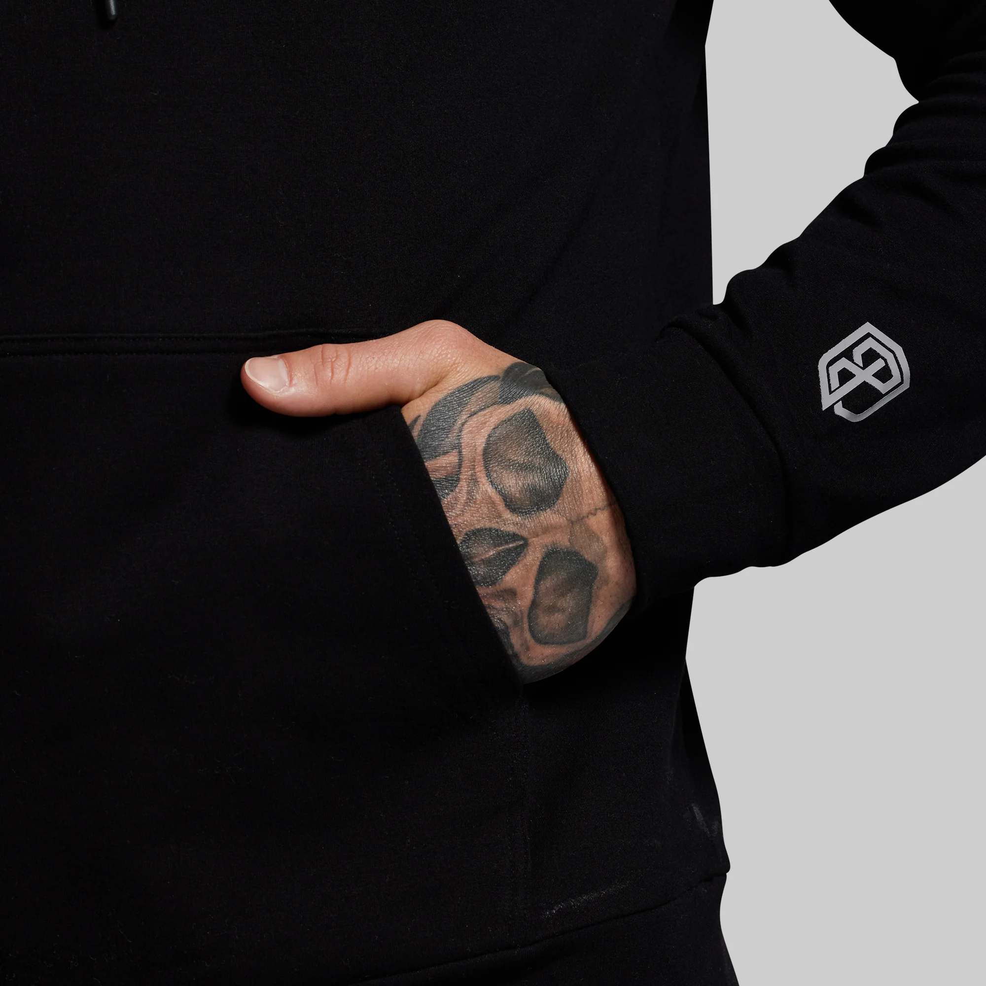 BP Flag Men's Unmatched Hoodie (Black) - Image 4
