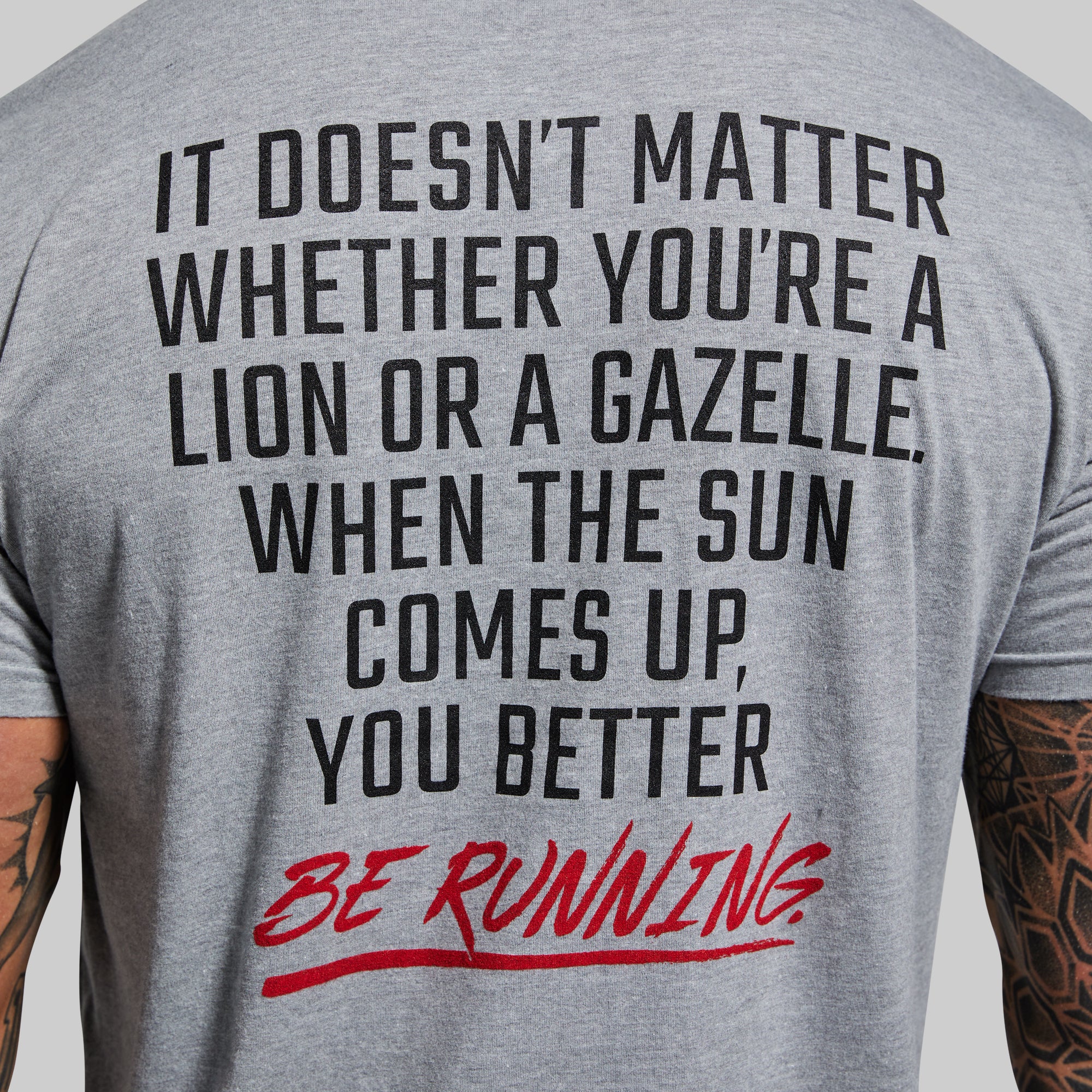 Modern Savage T-Shirt (Dark Heather Grey) - Image 3