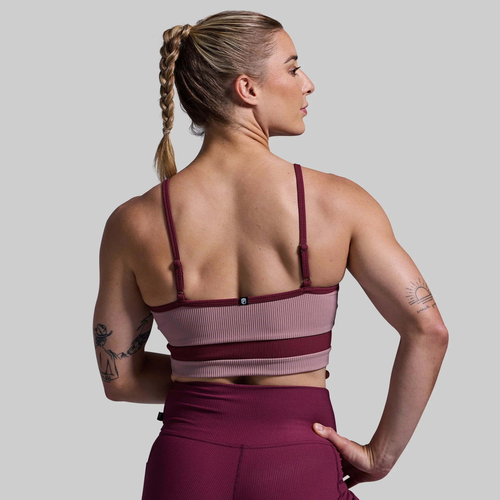 Out of Line Sports Bra (Antique Mauve) - Image 2