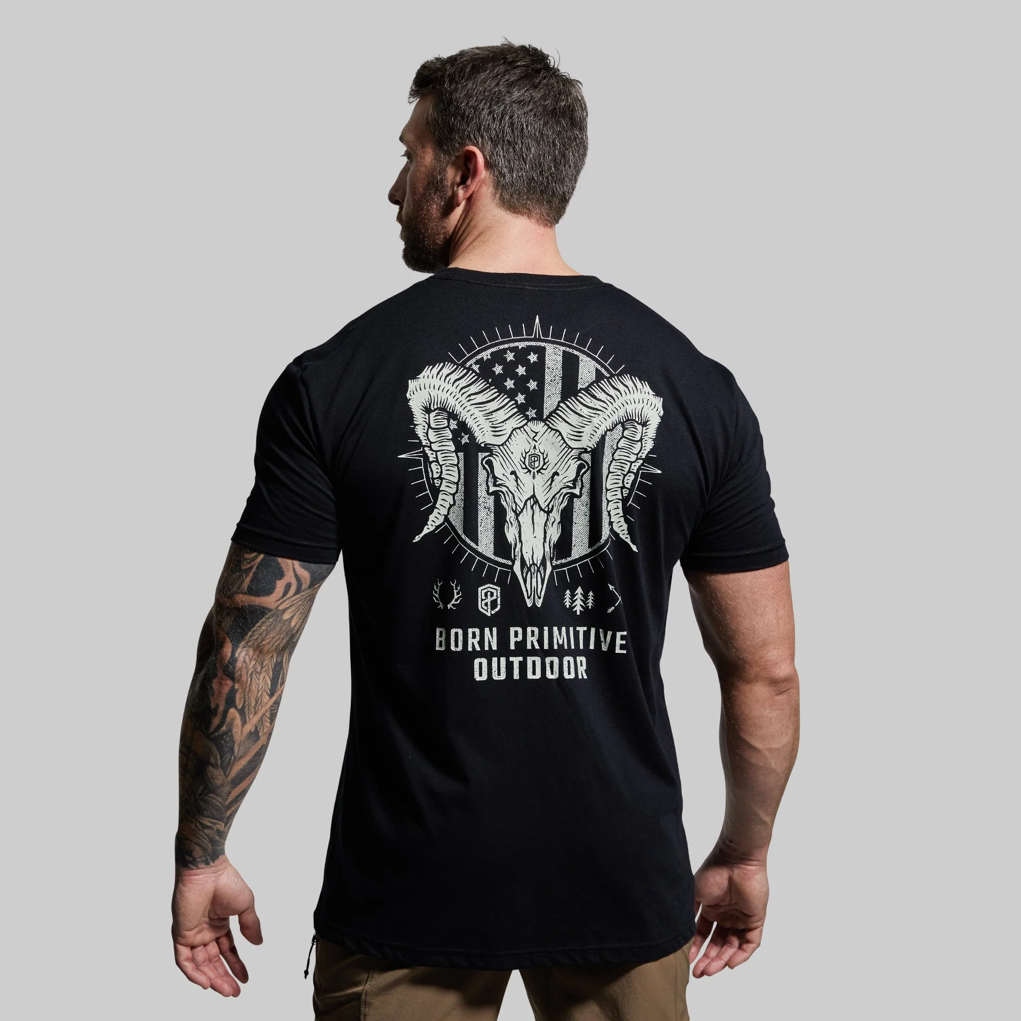 Outdoor Bighorn Tee (Black) - Image 2