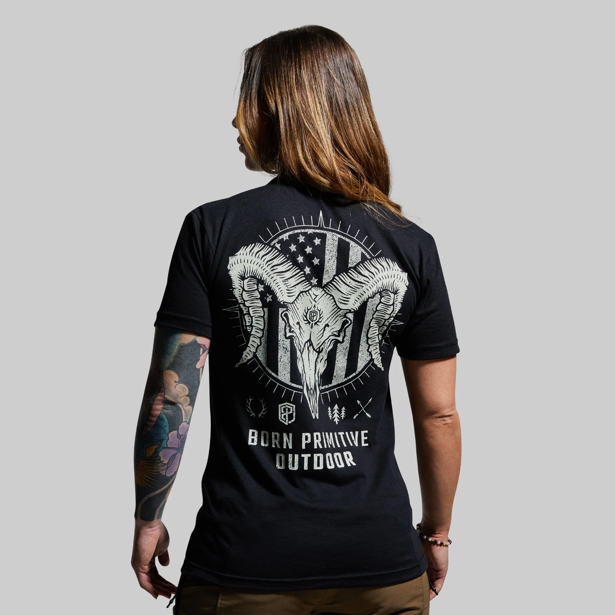 Outdoor Bighorn Tee (Black) - Image 3