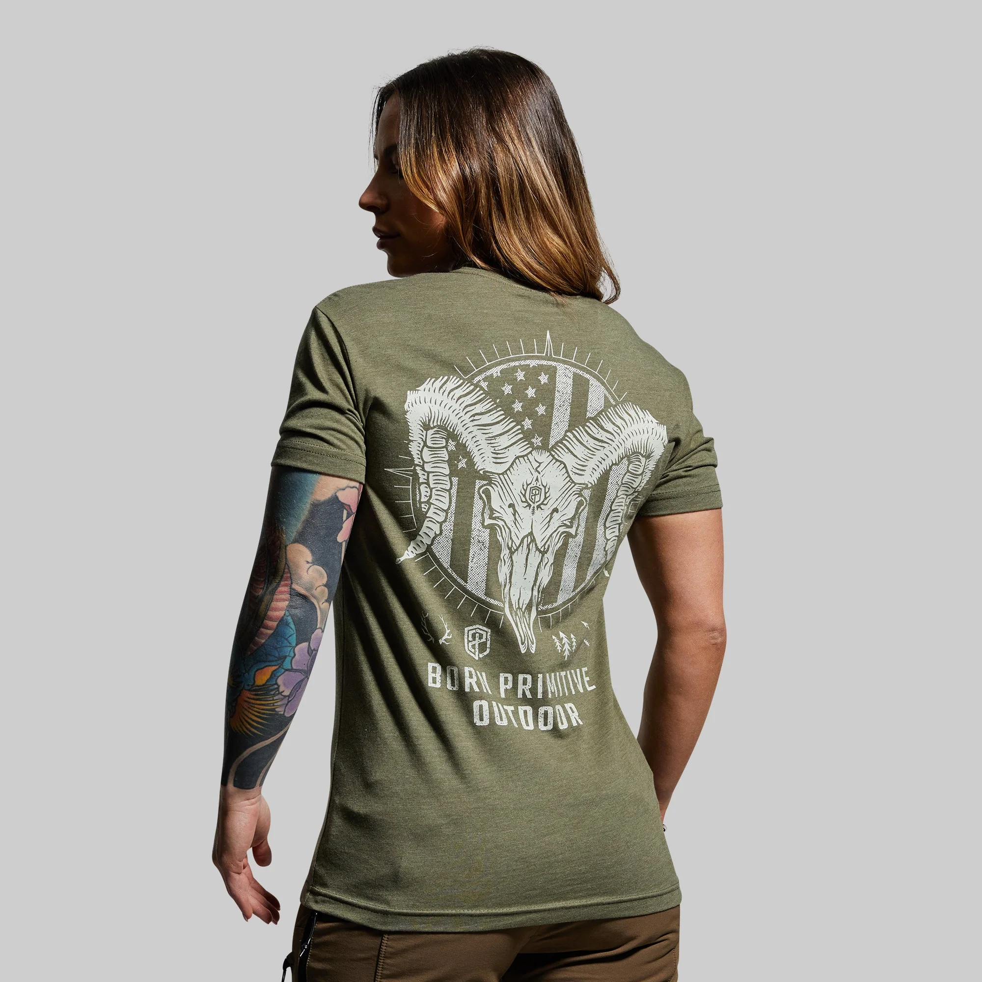 Outdoor Bighorn Tee (Tactical Green) - Image 3
