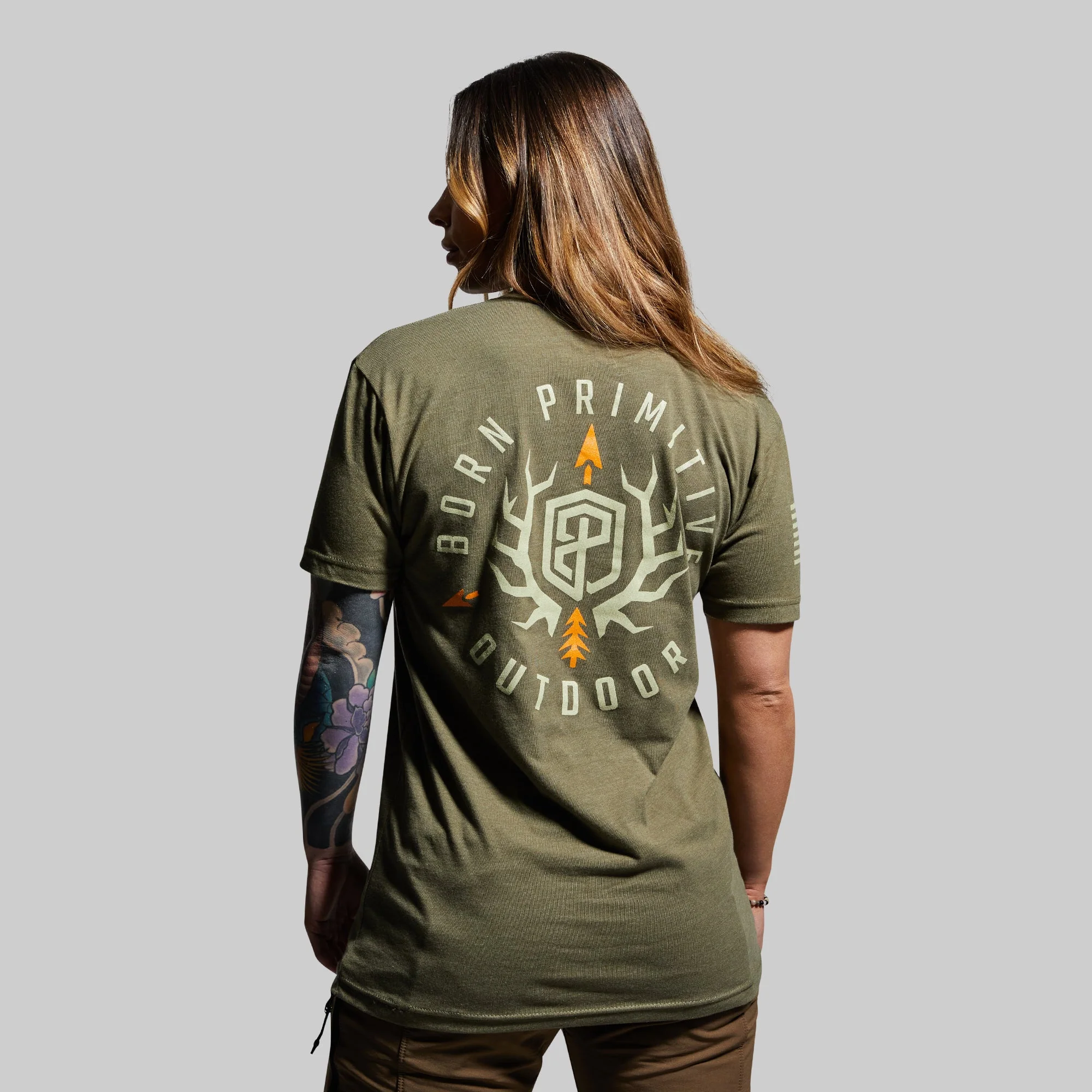Outdoor Emblem Tee (Tactical Green) - Image 3