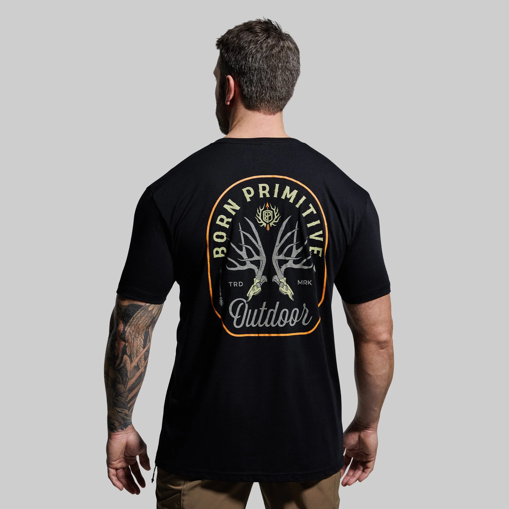 Outdoor Mule Deer Badge Tee (Black) - Image 4
