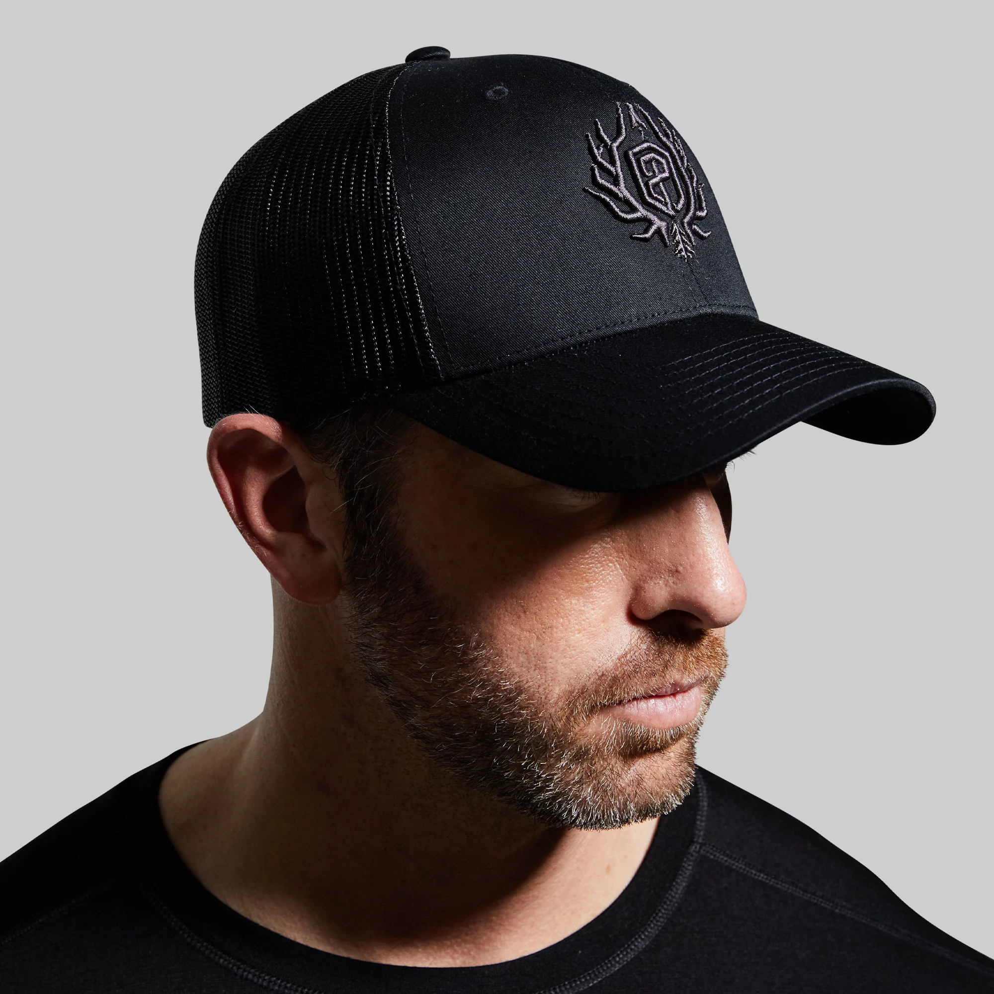 Outdoor Trucker Hat (Black) - Image 3