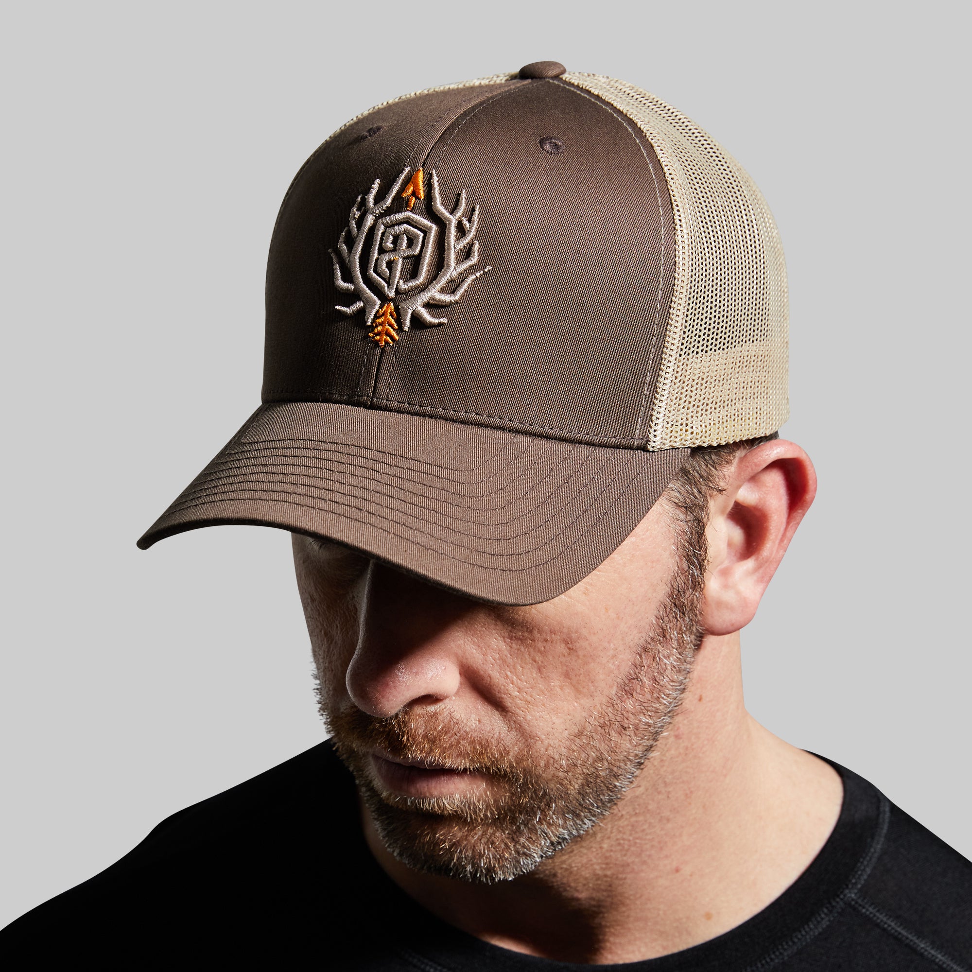 Outdoor Trucker Hat (Brown with Tan Mesh) - Image 5