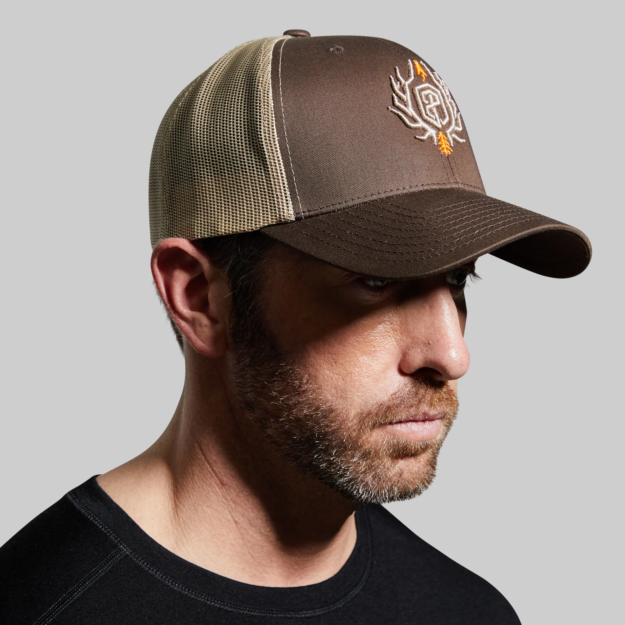 Outdoor Trucker Hat (Brown with Tan Mesh) - Image 7