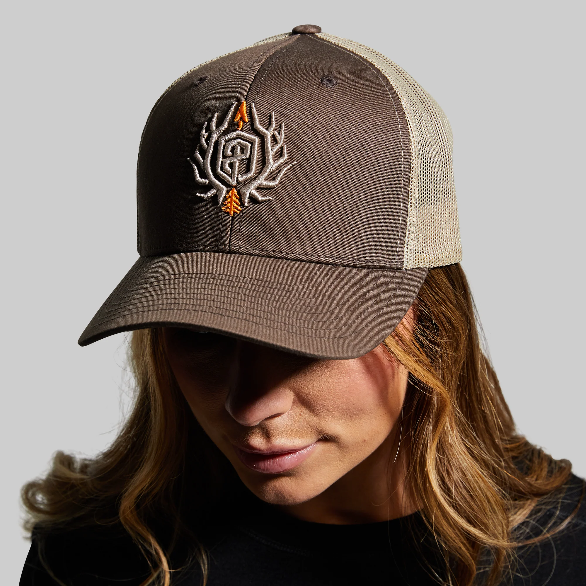 Outdoor Trucker Hat (Brown with Tan Mesh) - Image 8
