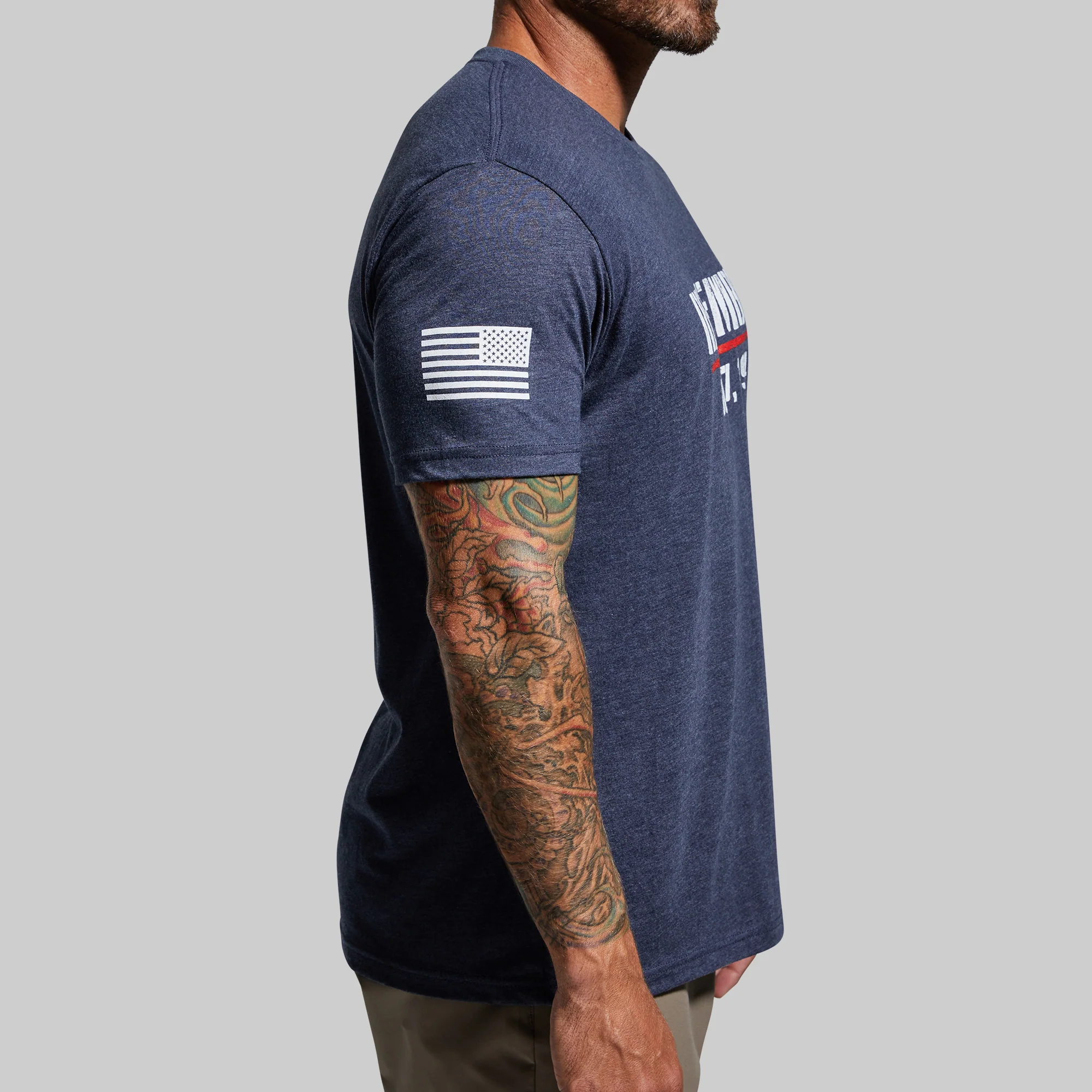 Pearl Harbor Commemorative Tee (Heather Navy) - Image 2