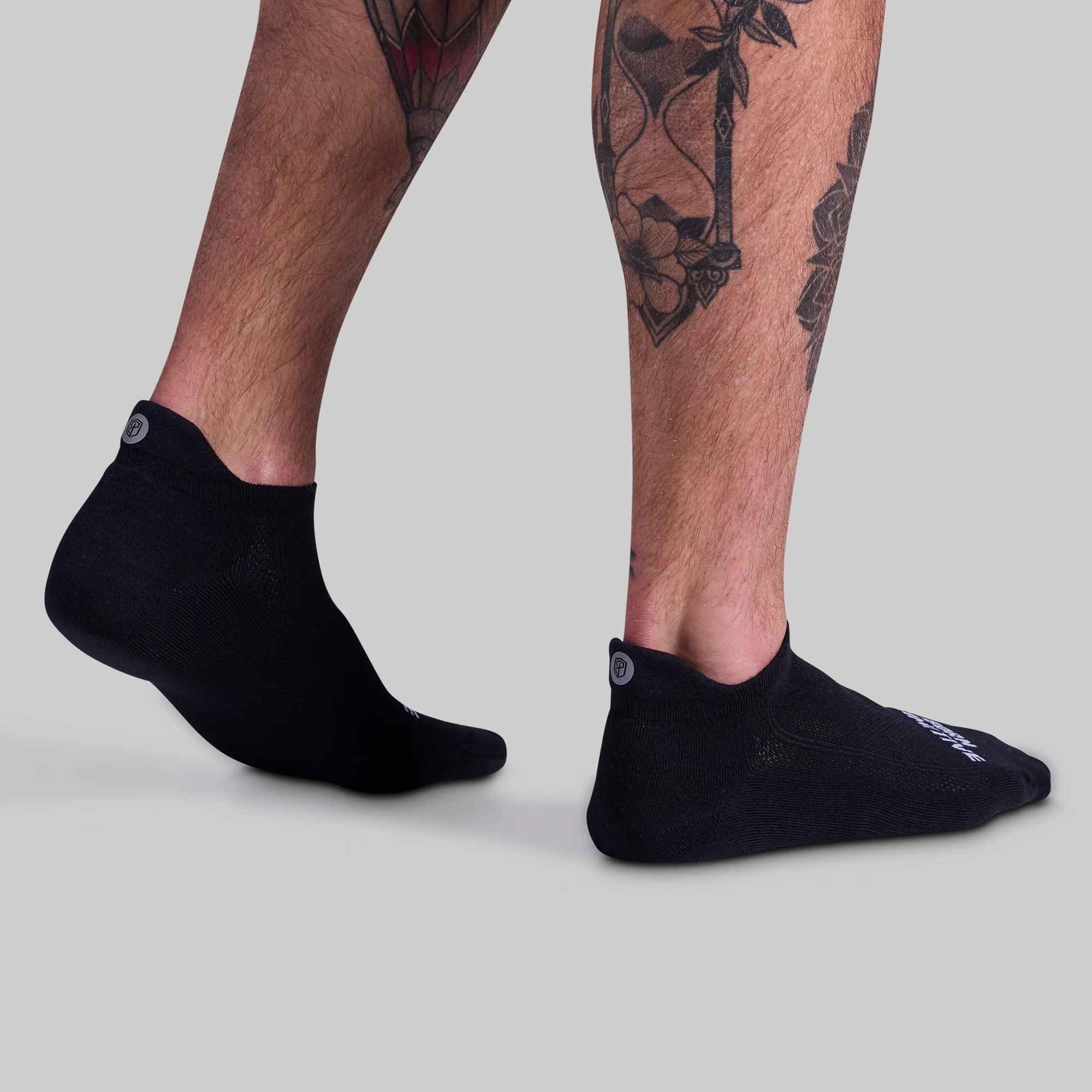 Performance Ankle Sock 2-Pack (Black/White) - Image 3