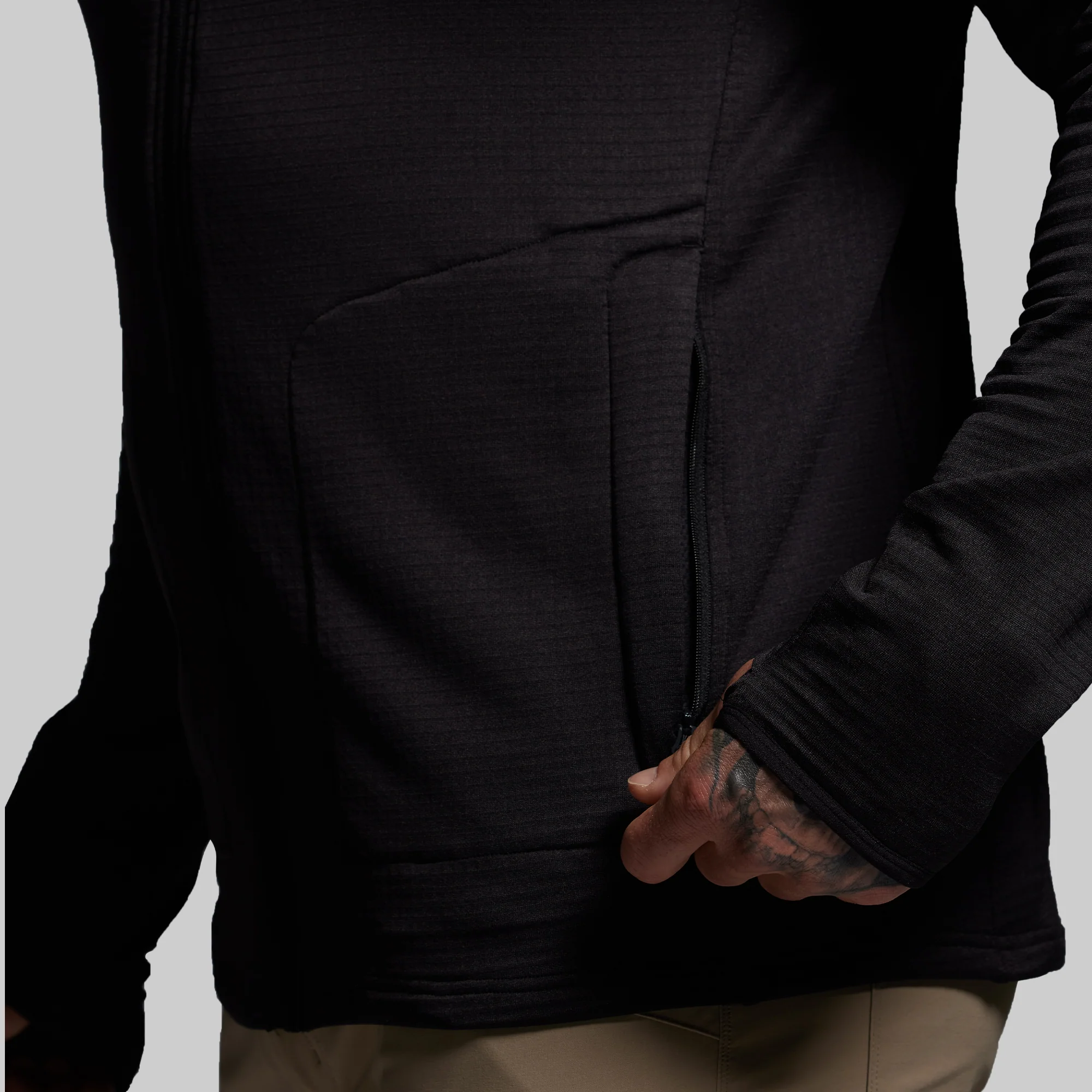 Quiver Full Zip Hoodie 2.0 (Black) - Image 6