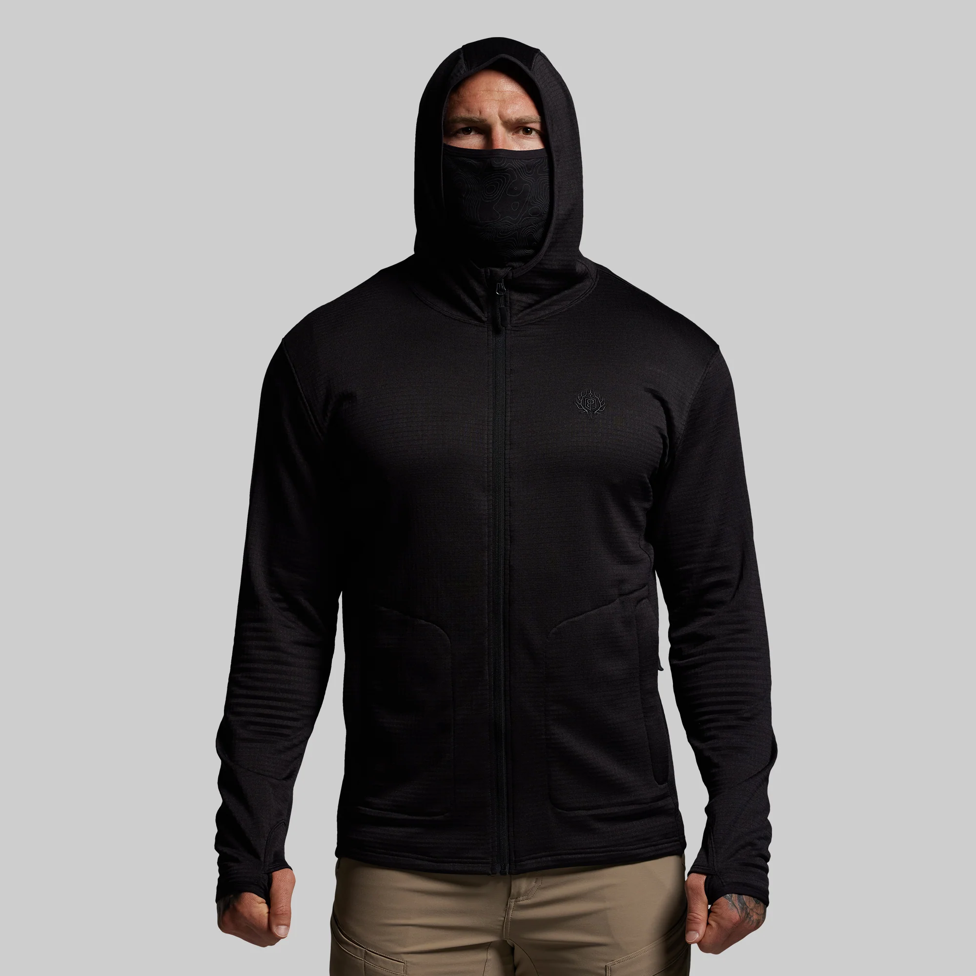 Quiver Full Zip Hoodie 2.0 (Black) - Image 8