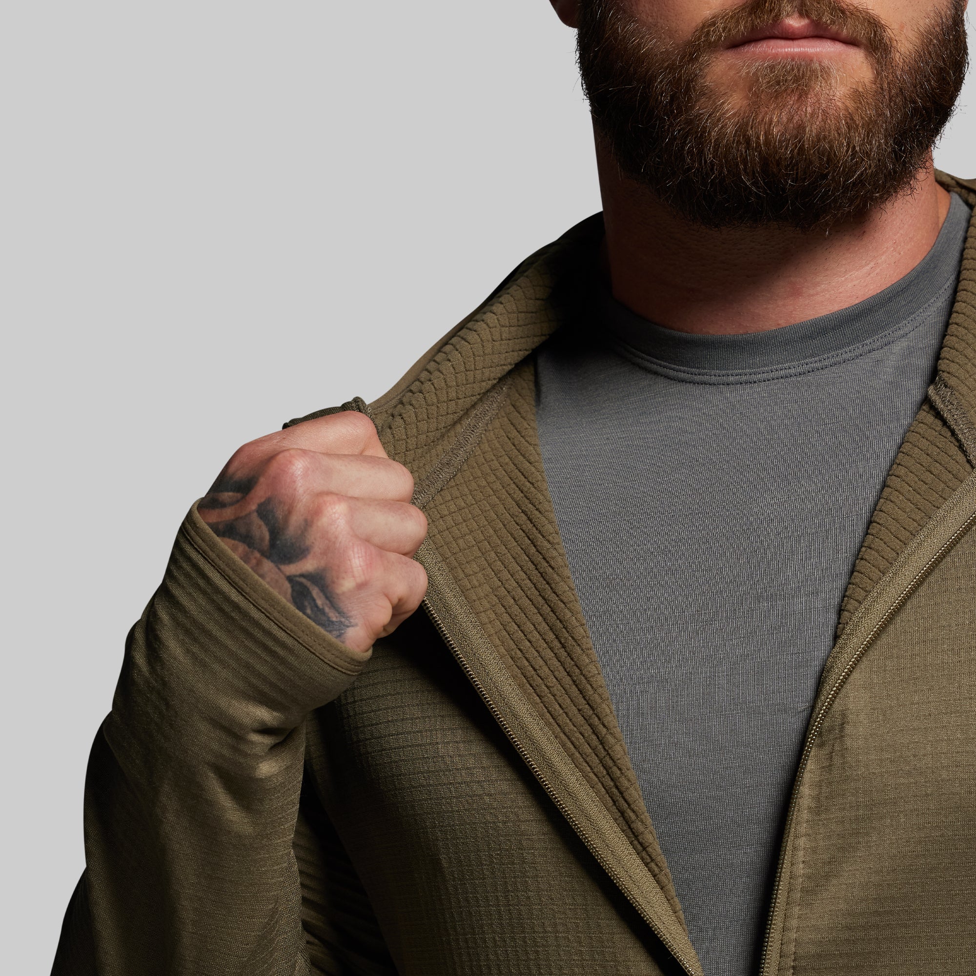 Quiver Full Zip Hoodie 2.0 (OD Green) - Image 5