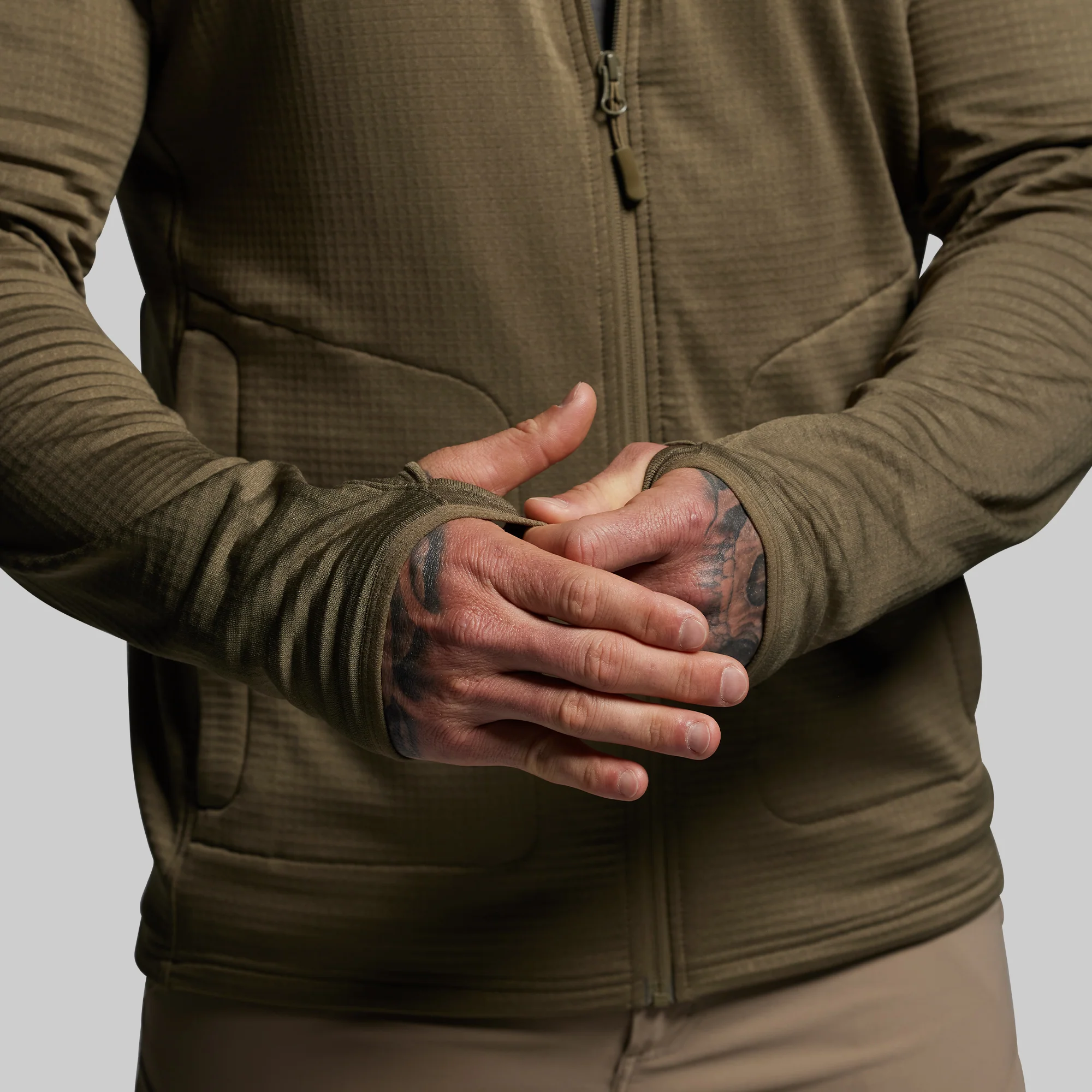 Quiver Full Zip Hoodie 2.0 (OD Green) - Image 7