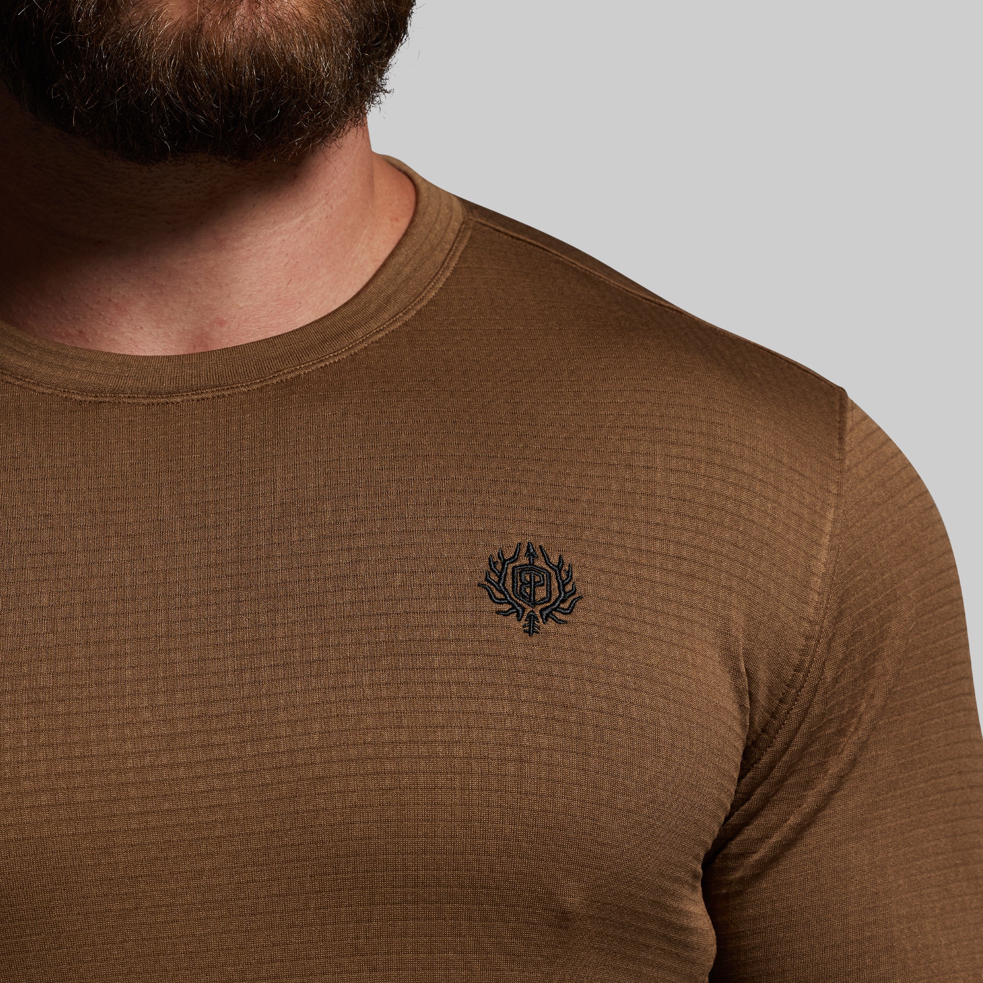 Quiver Grid Fleece Thermal Top (Coyote Brown) - Image 4