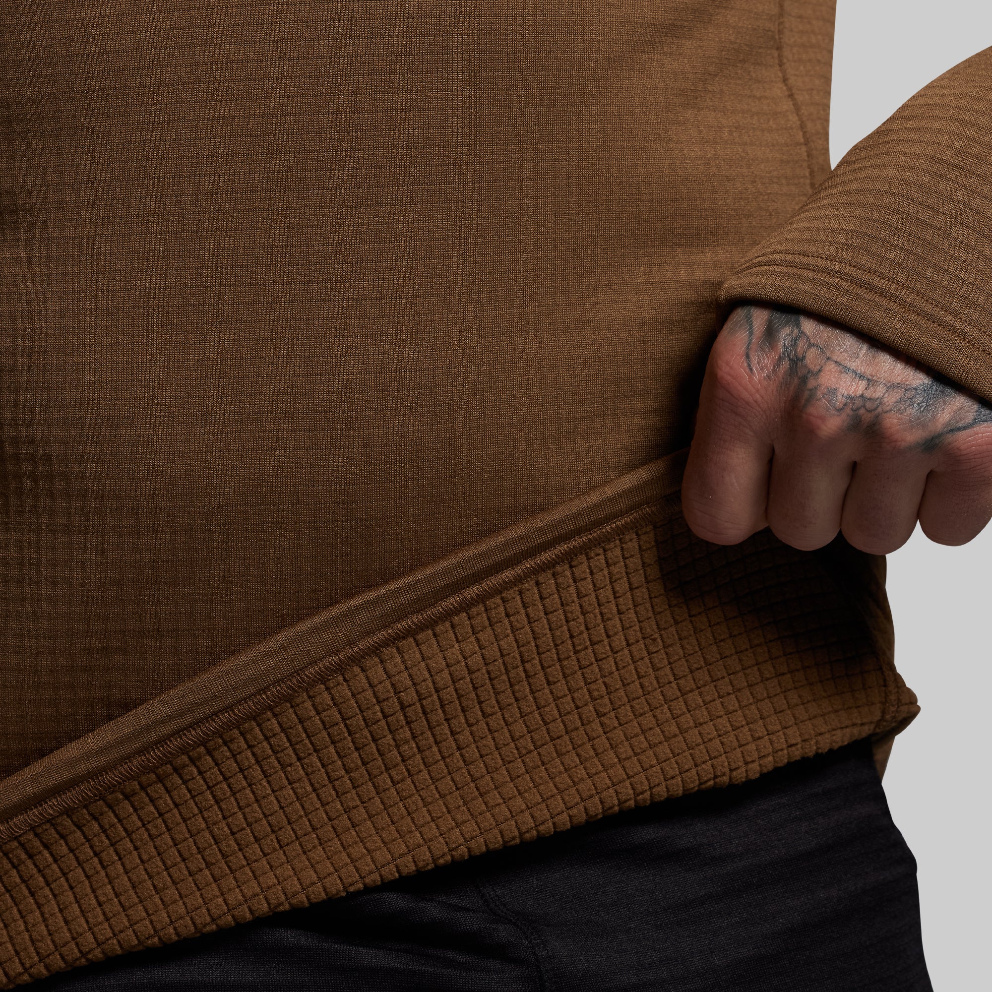 Quiver Grid Fleece Thermal Top (Coyote Brown) - Image 6