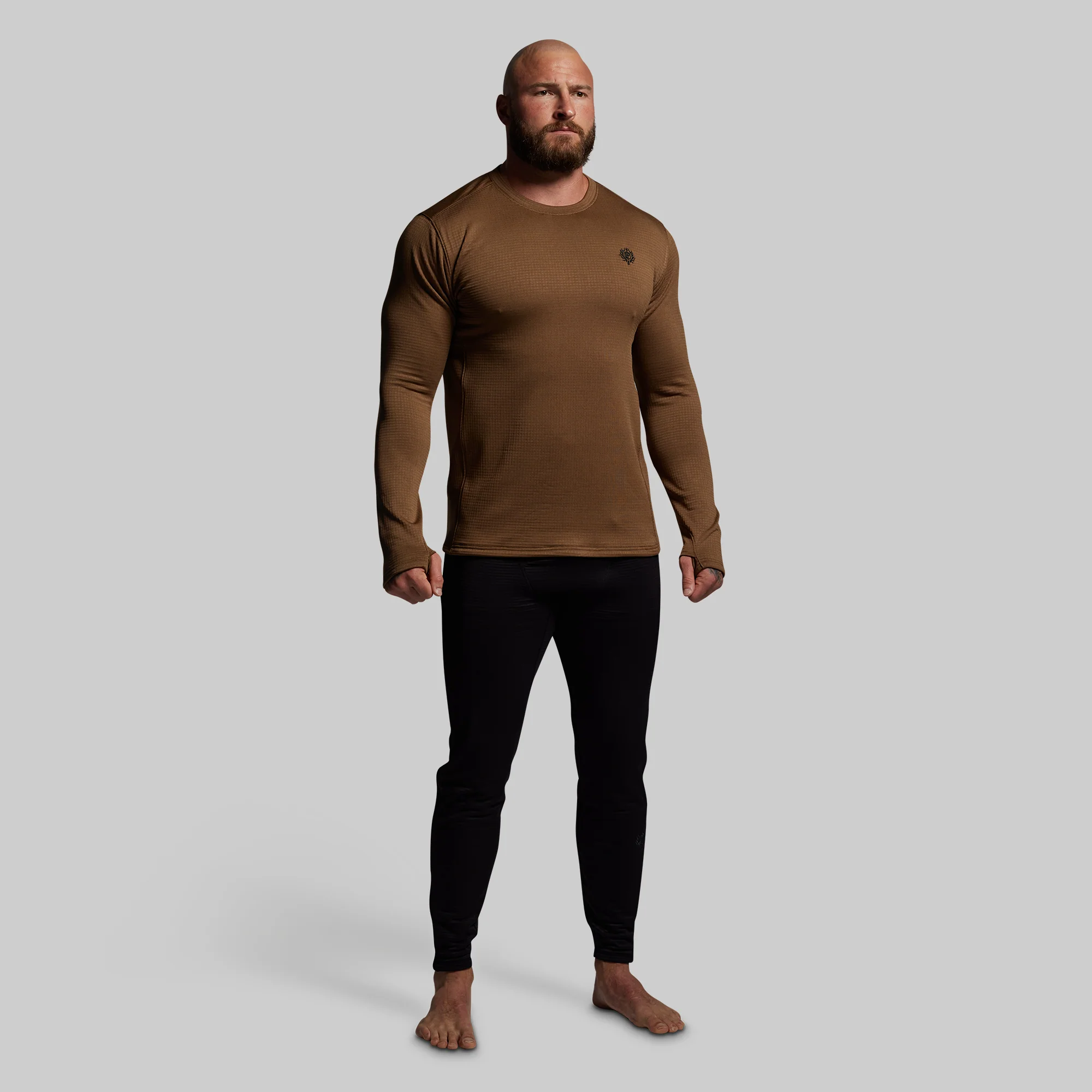 Quiver Grid Fleece Thermal Top (Coyote Brown) - Image 7