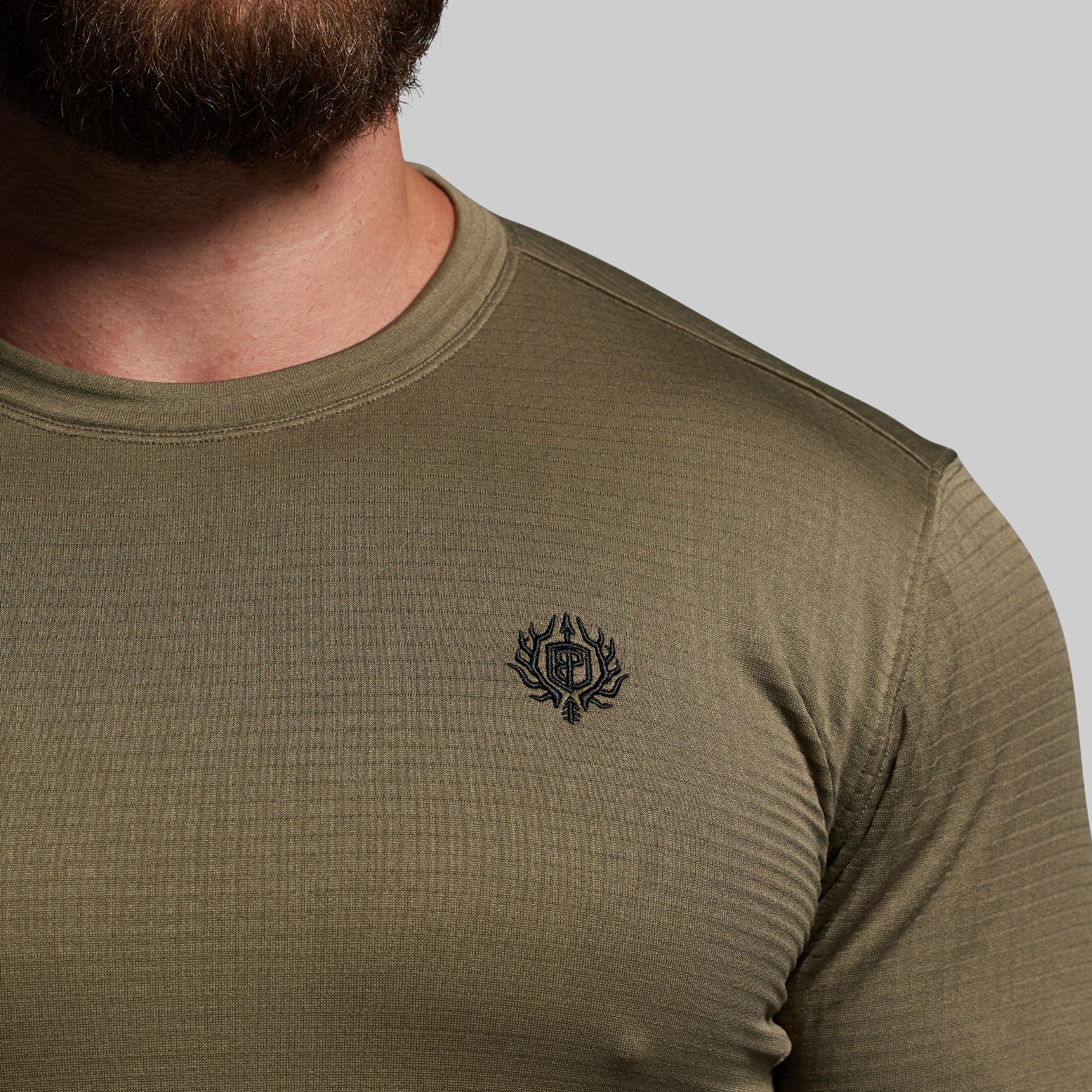 Quiver Grid Fleece Thermal Top (OD Green) - Image 4