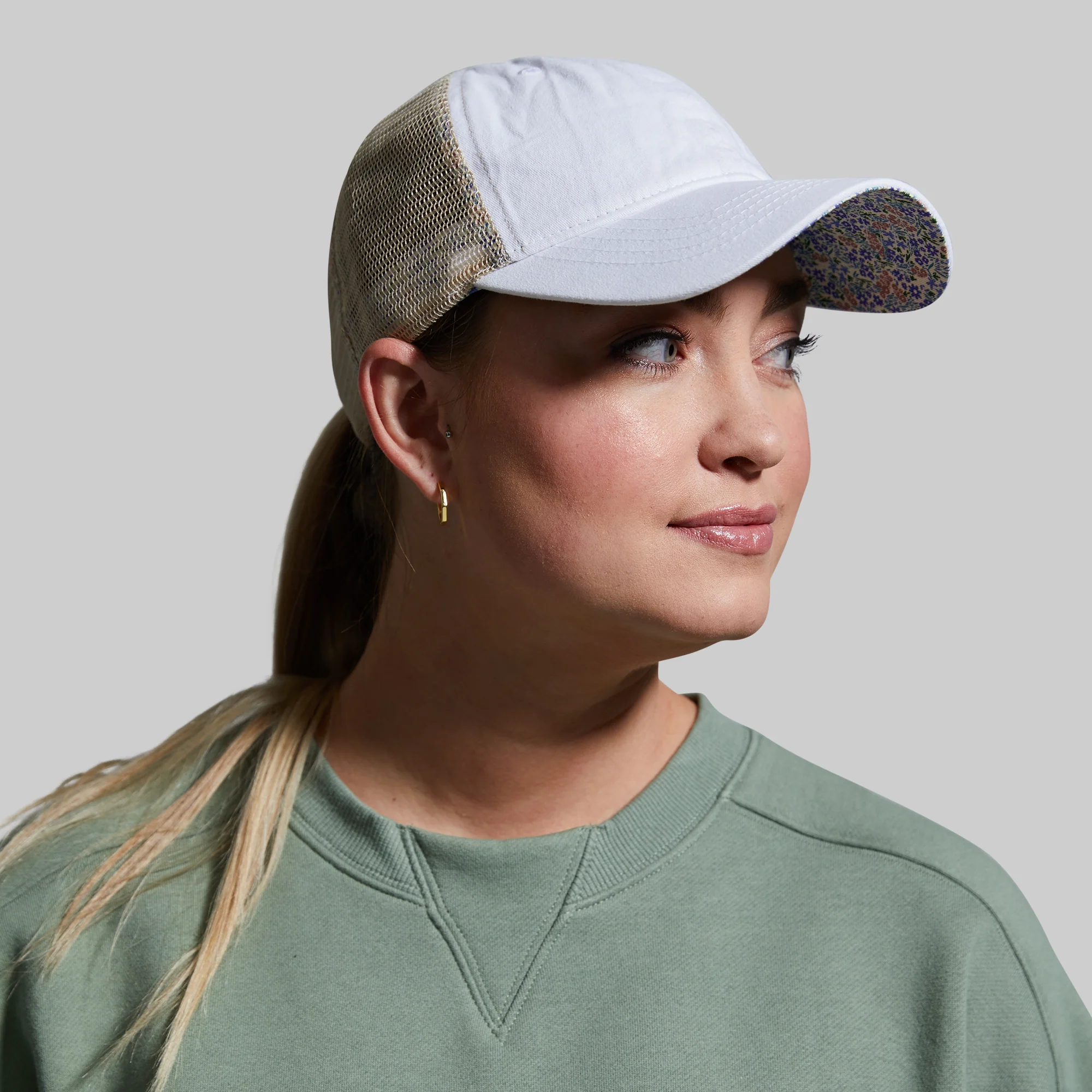 Relax Hat (White/Floral) - Image 3
