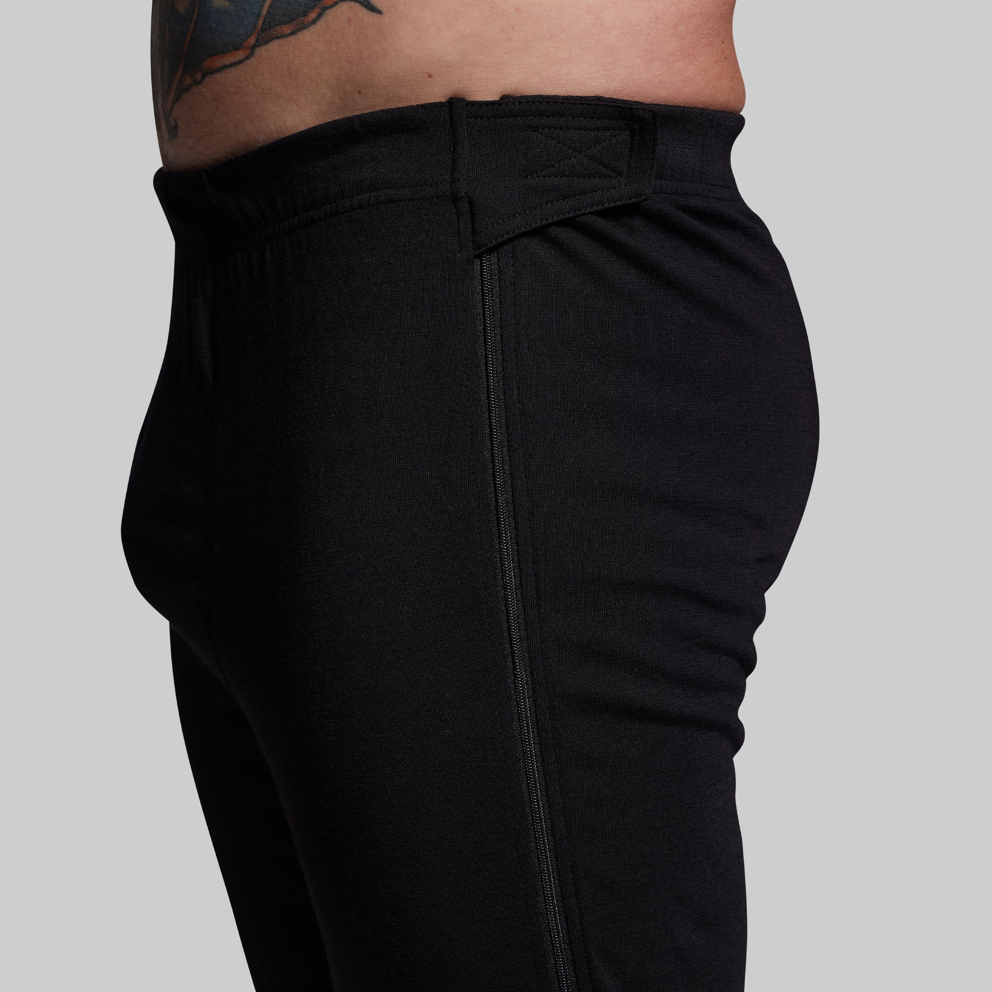 Ridgeline Merino Full Zip Bottom 165 (Black) - Image 5