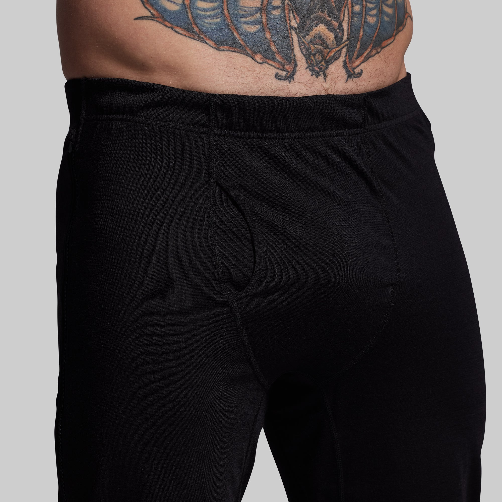 Ridgeline Merino Full Zip Bottom 165 (Black) - Image 6