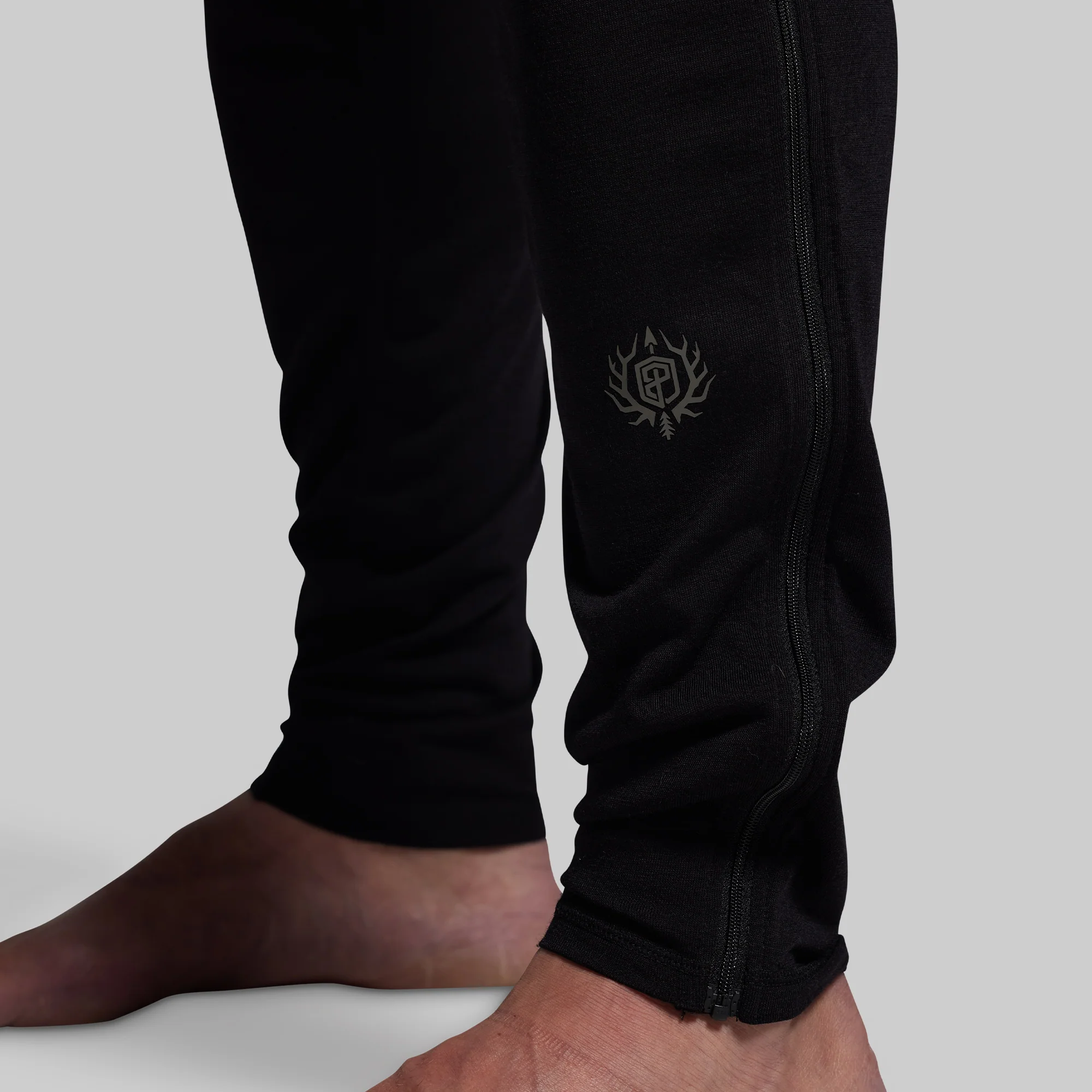 Ridgeline Merino Full Zip Bottom 165 (Black) - Image 7