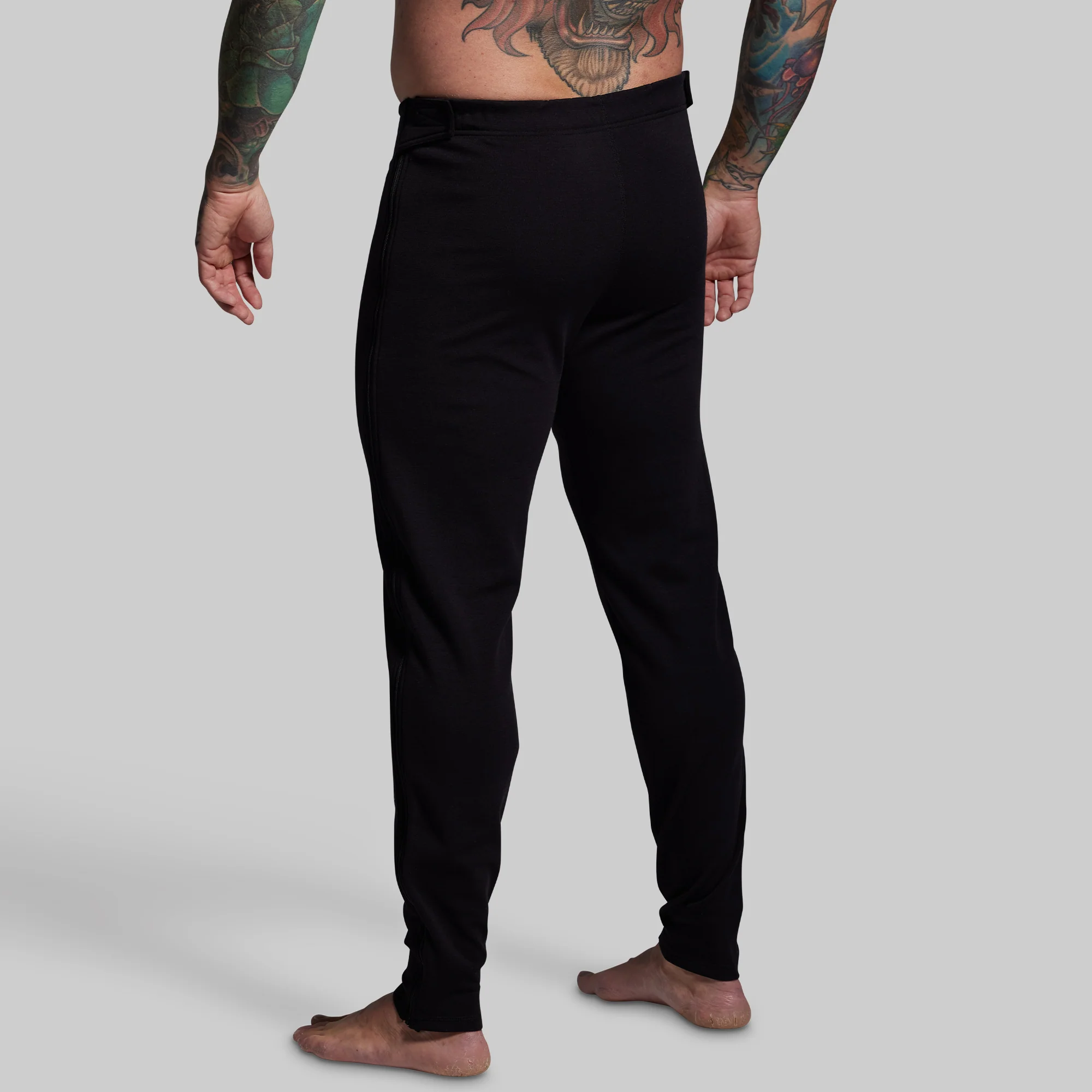 Ridgeline Merino Full Zip Bottom 240 (Black) - Image 2