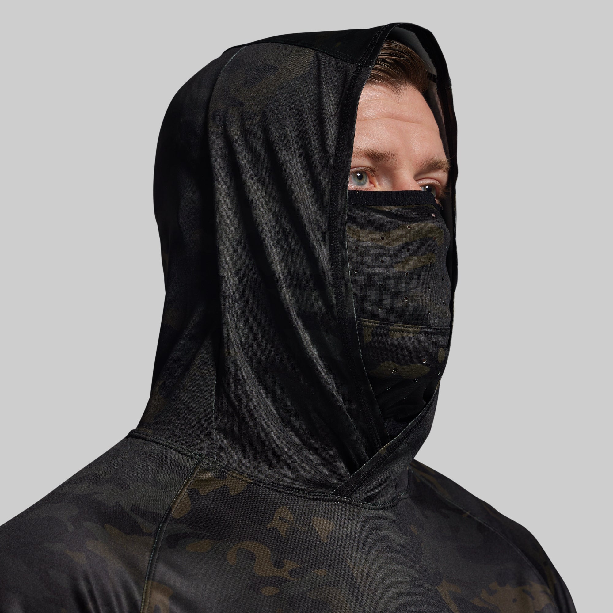 Sun Shirt w/ Velcro 2.0 (Black Multicam) - Image 6