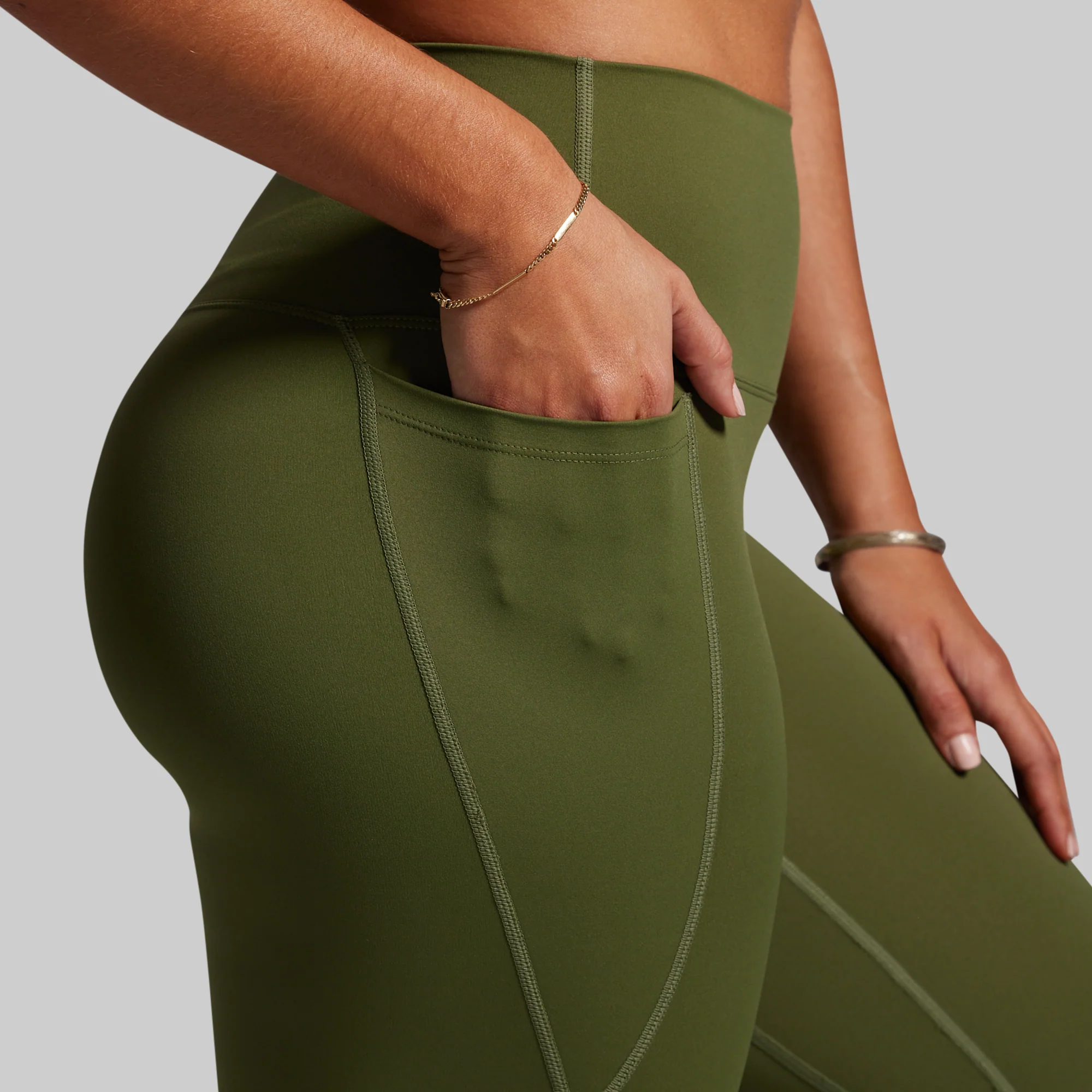Synergy Legging w/ Pockets 2.0 (Olive) - Image 4