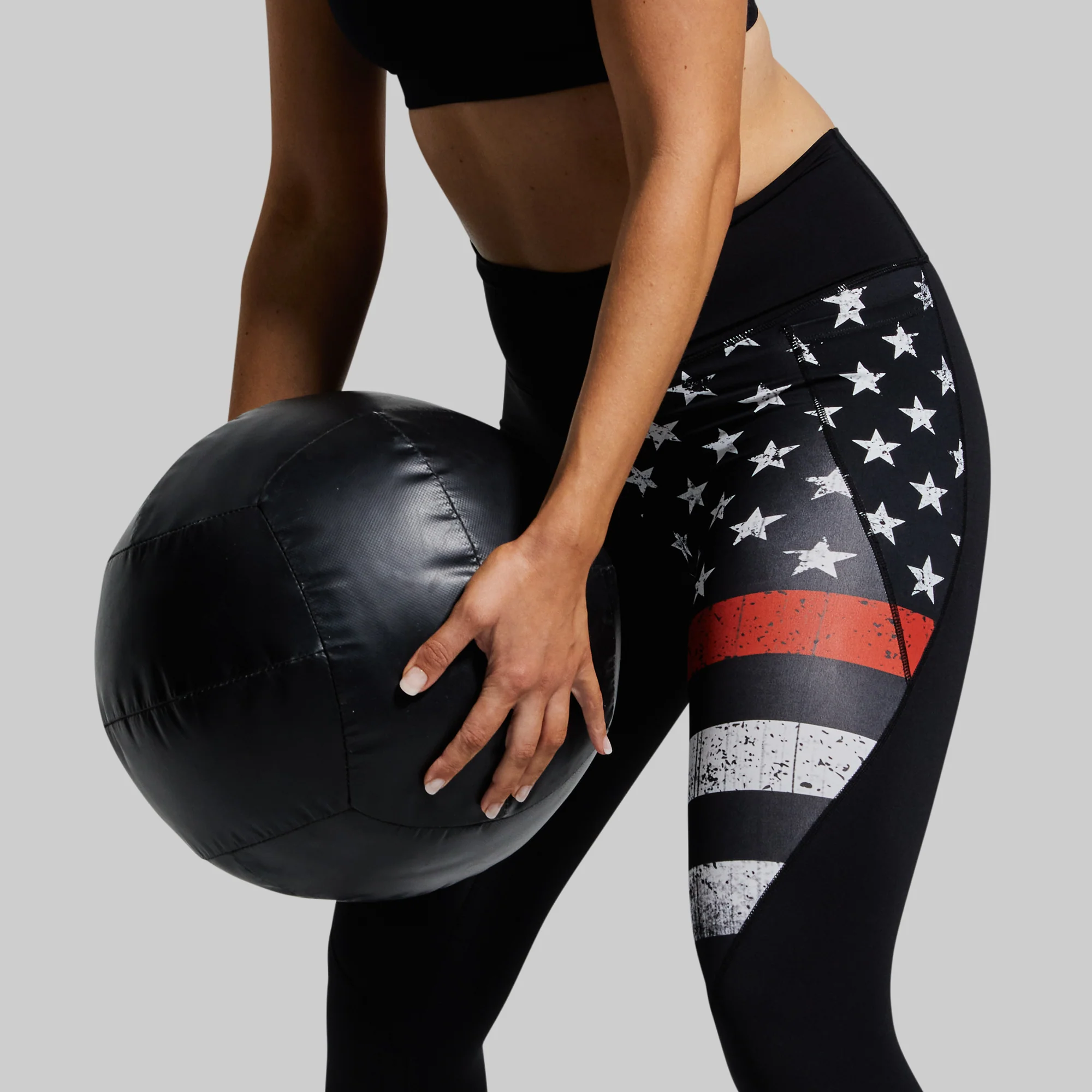 Synergy Legging w/ Pockets (Thin Red Line) - Image 5